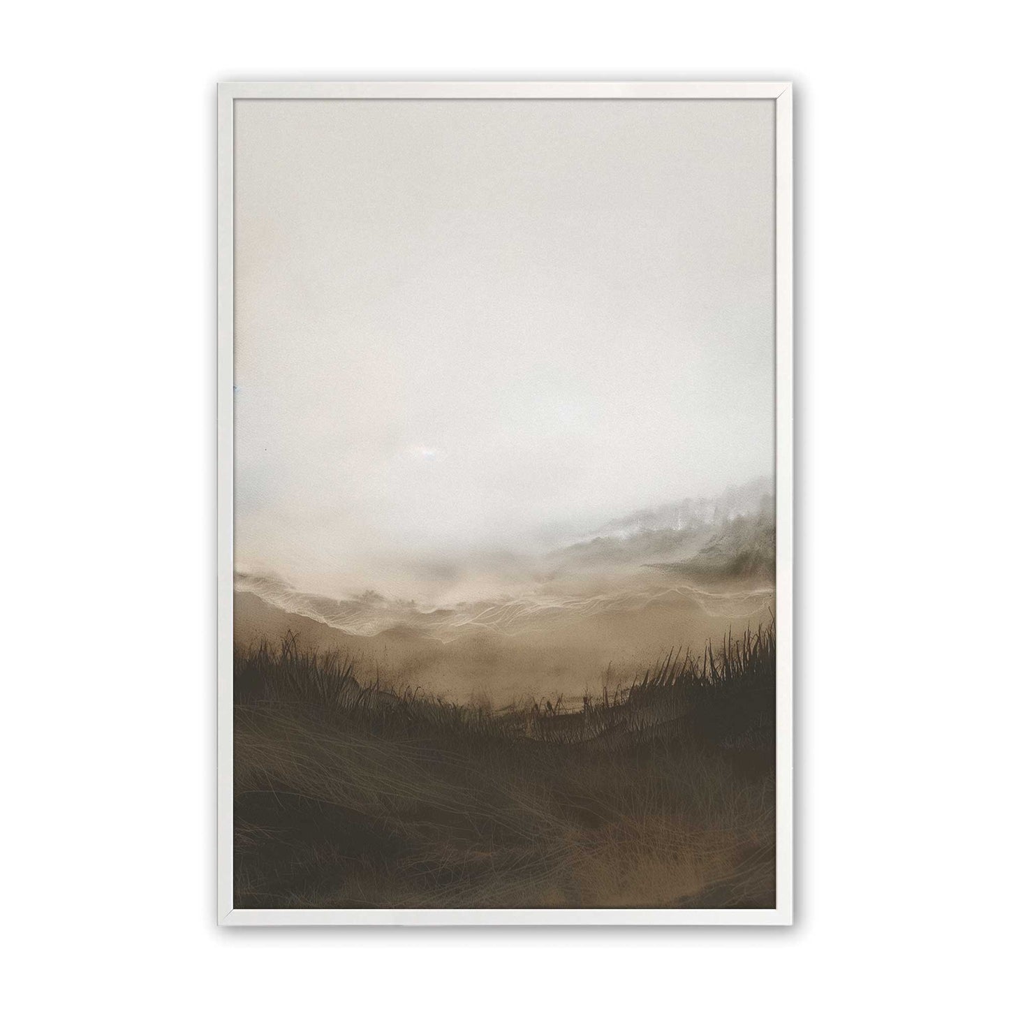 [Color:Opaque White], Picture of art in a Opaque White frame