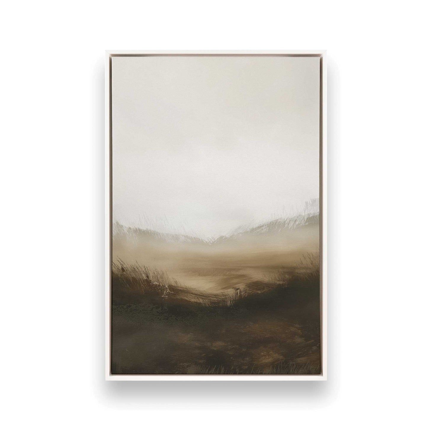 [Color:Opaque White], Picture of art in a White frame