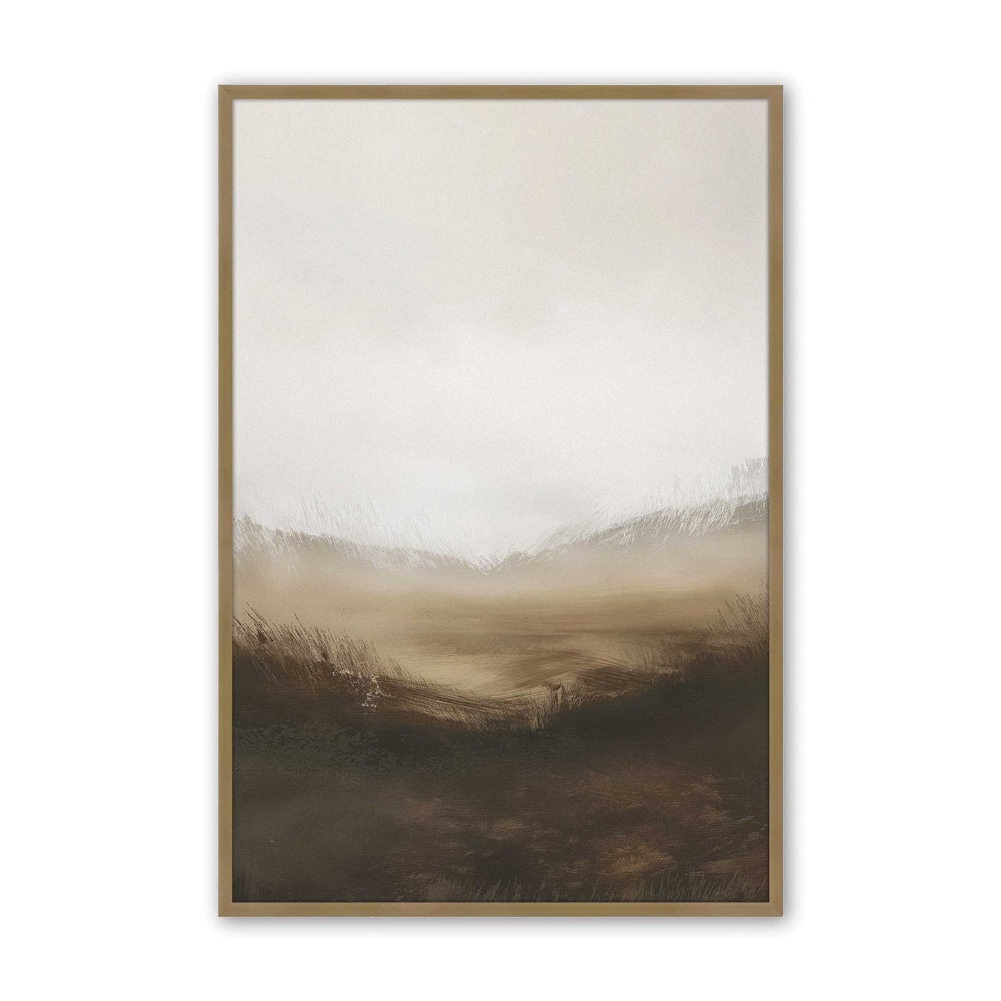 [Color:Brushed Gold], Picture of art in a Brushed Gold frame