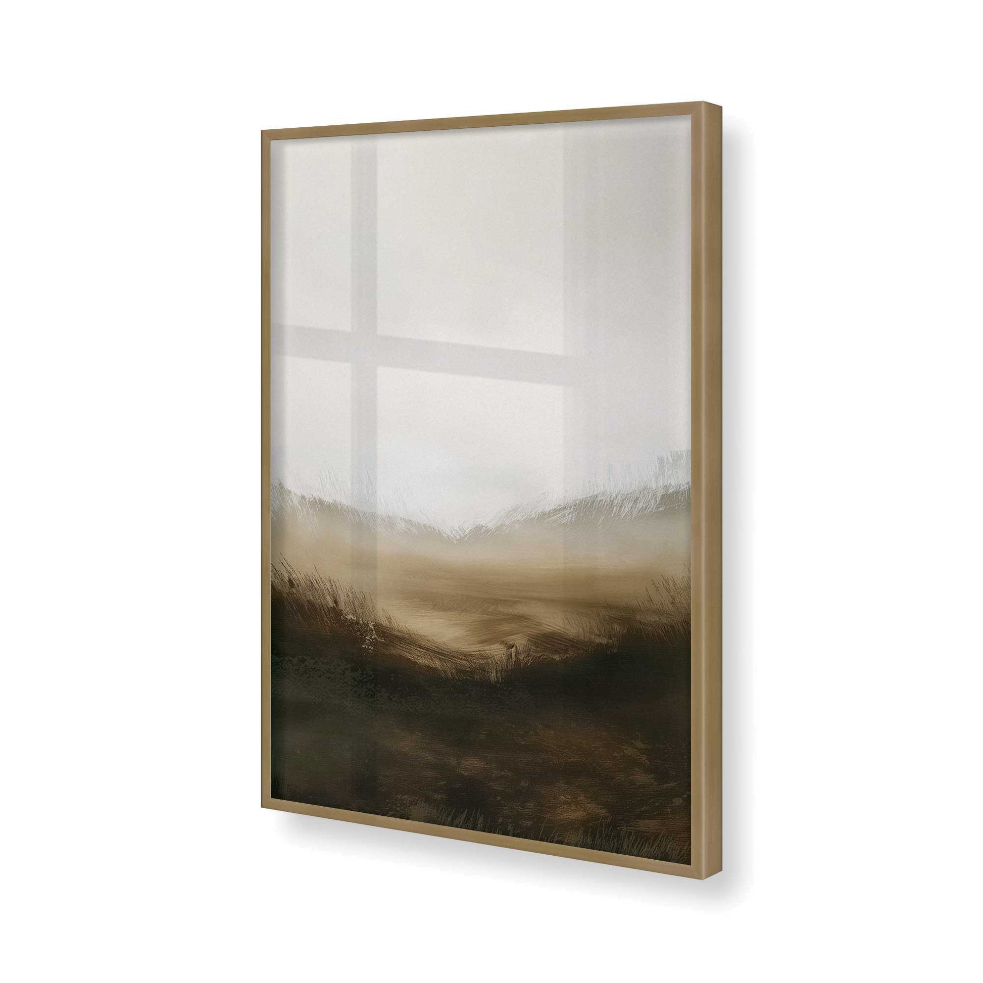 [Color:Brushed Gold], Picture of art in a Brushed Gold frame of the corner