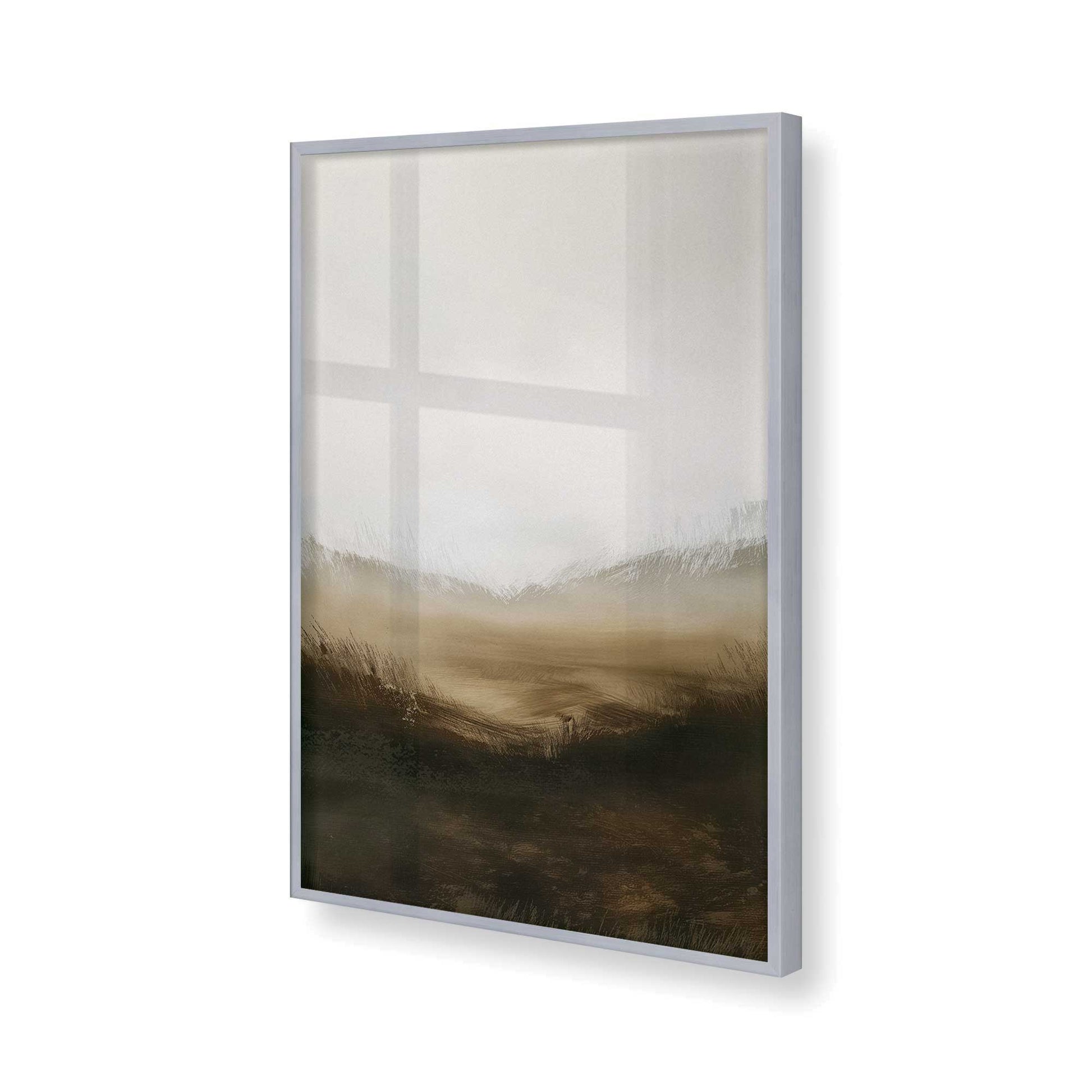 [Color:Polished Chrome], Picture of art in a Polished Chrome frame of the corner