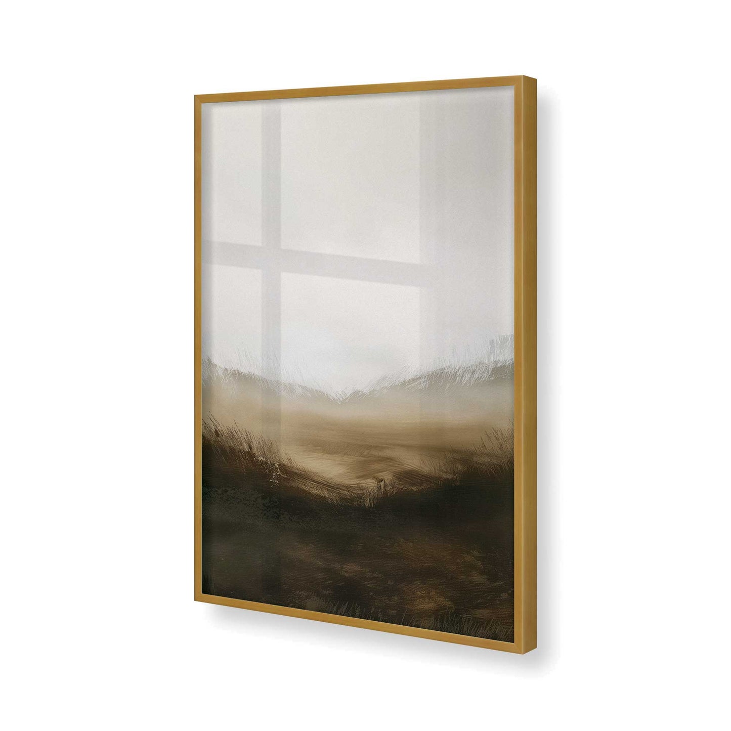 [Color:Polished Gold], Picture of art in a Polished Gold frame of the corner