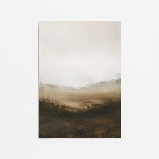 Fogbound Meadows II Promotional Rolled Print