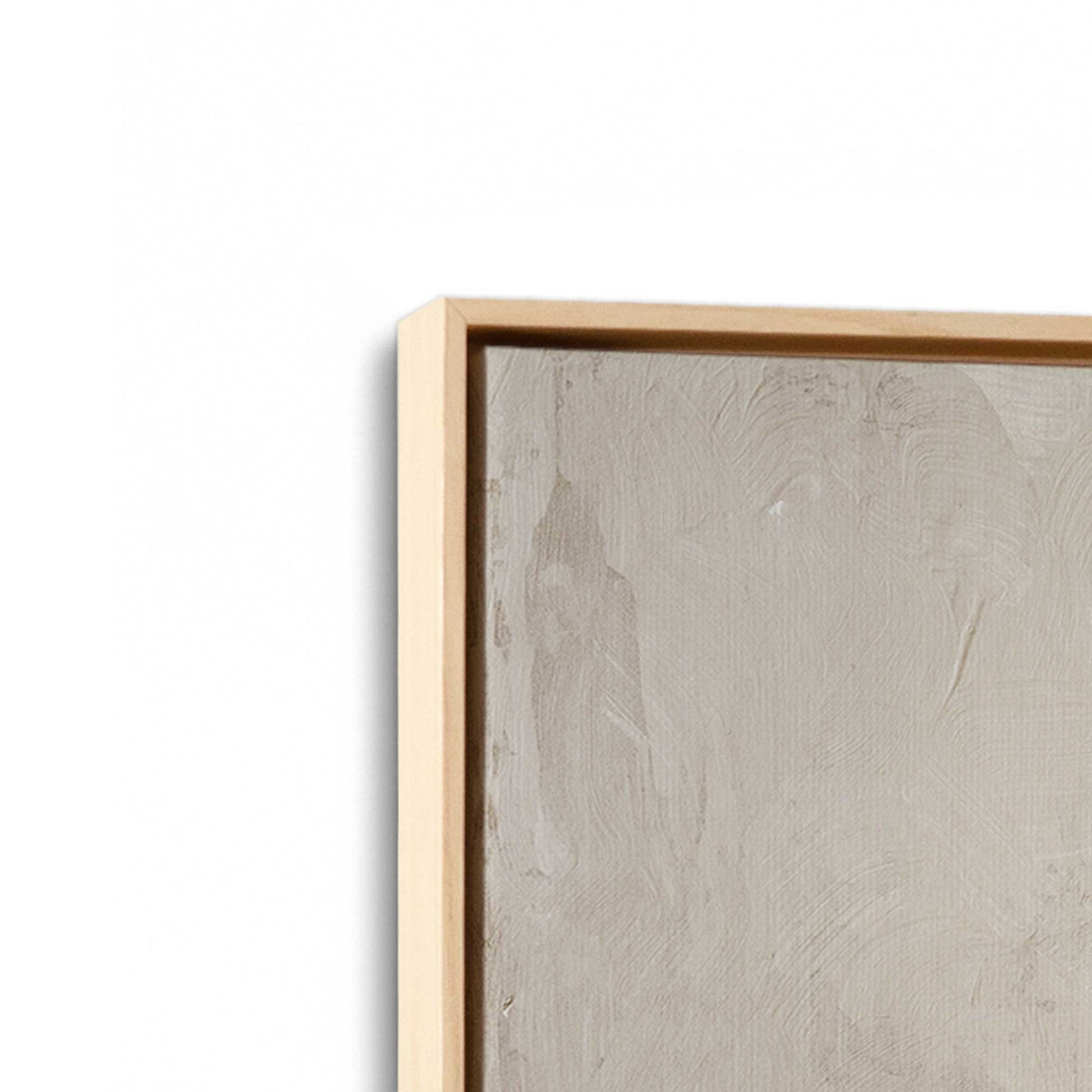 [Color:American Maple], Picture of art in a American Maple frame at an angle