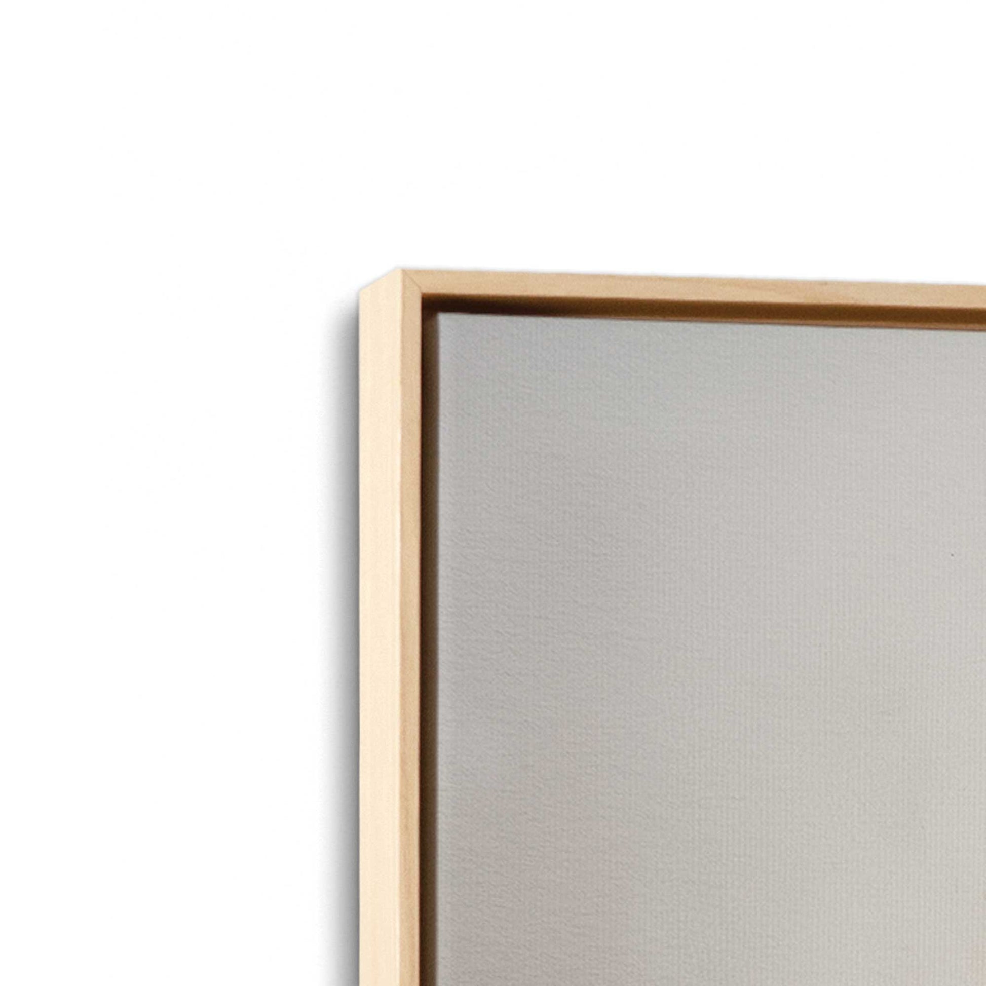 [Color:American Maple], Picture of art in a American Maple frame at an angle