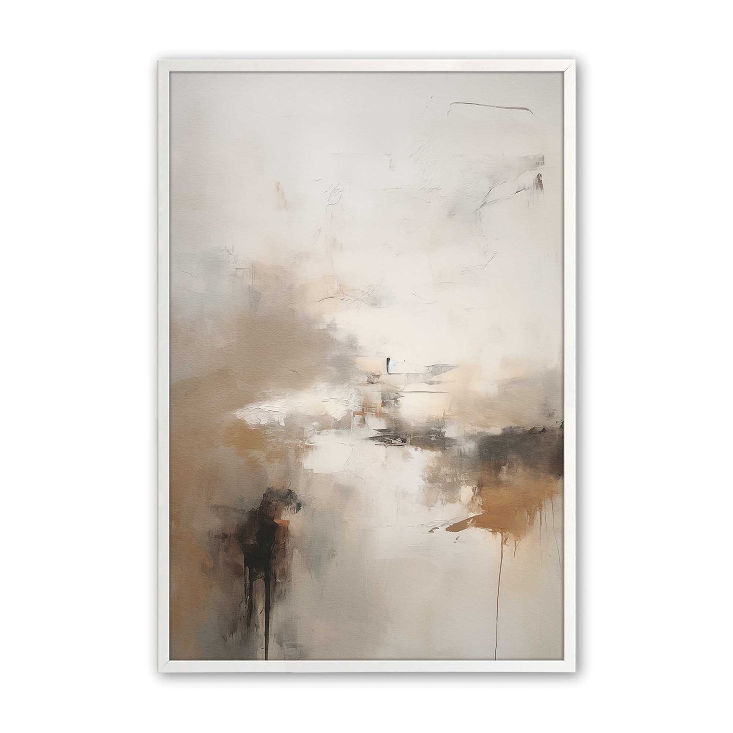 [Color:Opaque White], Picture of art in a Opaque White frame