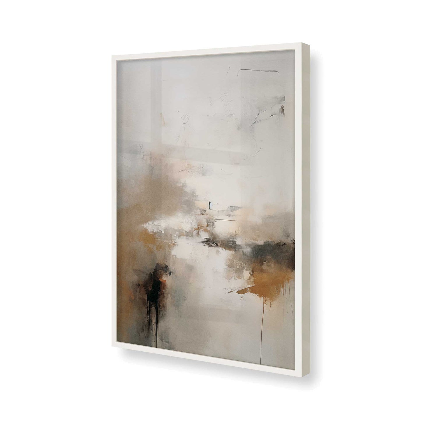 [Color:Opaque White], Picture of art in a Opaque White frame of the corner