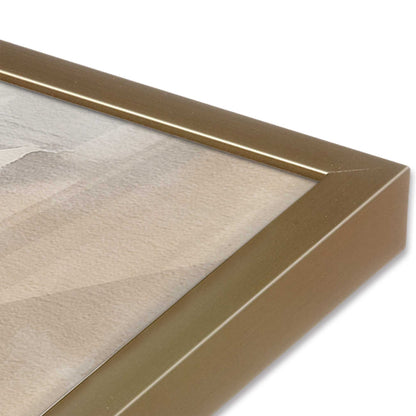 [Color:Brushed Gold], Picture of art in a Brushed Gold frame at an angle