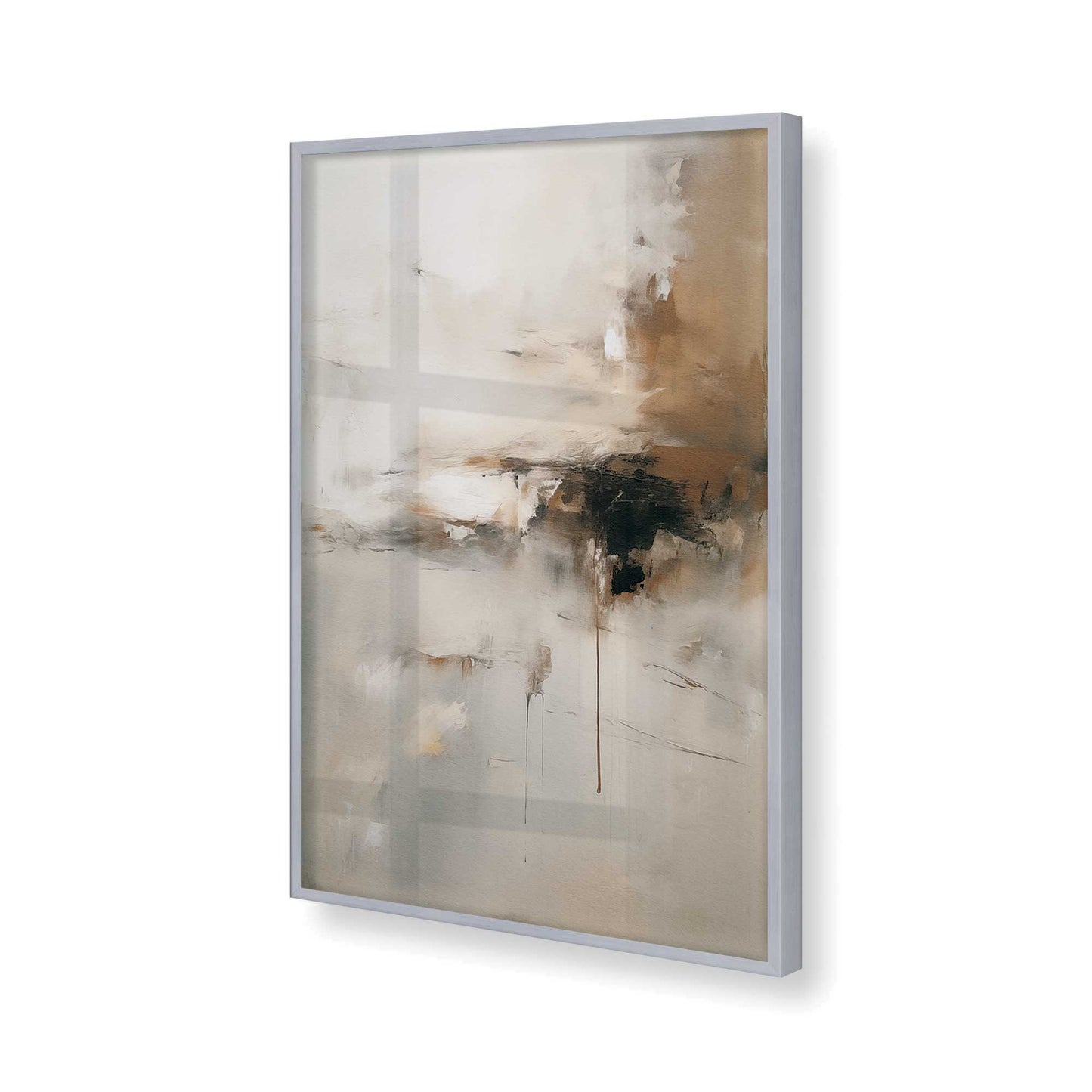 [Color:Polished Chrome], Picture of art in a Polished Chrome frame of the corner