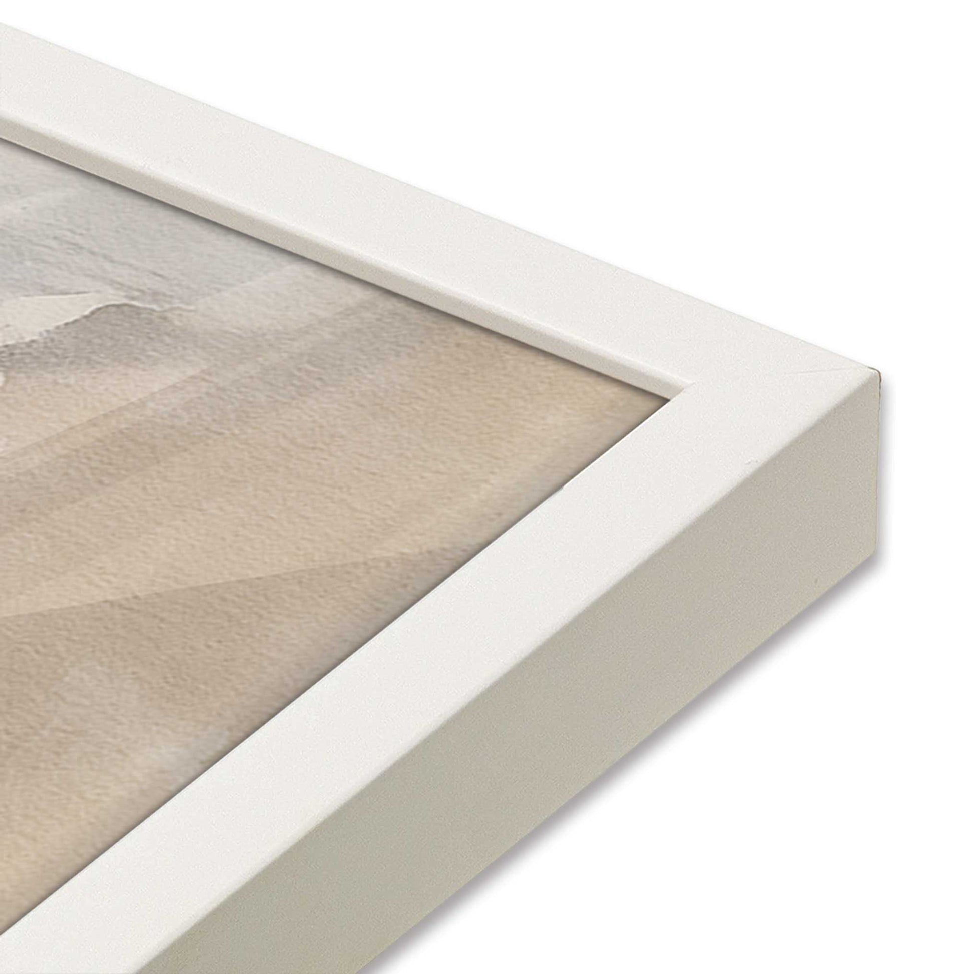 [Color:Opaque White], Picture of art in a Opaque White frame at an angle