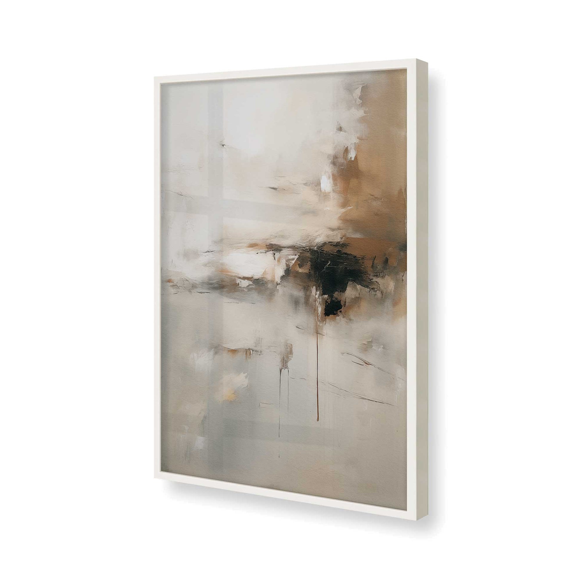 [Color:Opaque White], Picture of art in a Opaque White frame of the corner