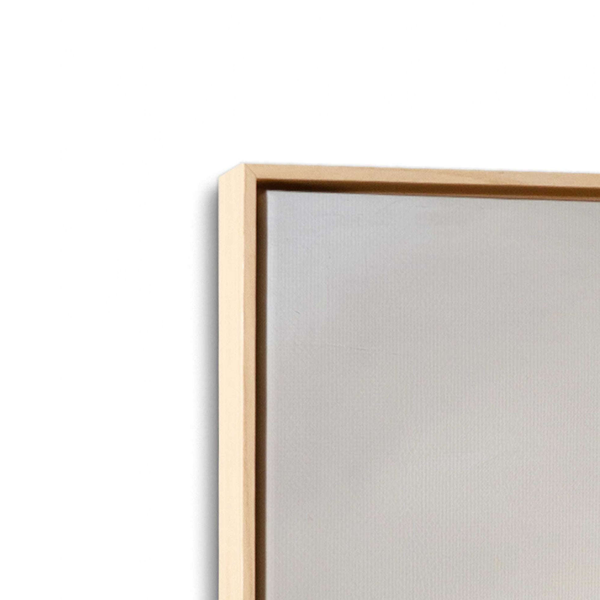 [Color:American Maple], Picture of art in a American Maple frame at an angle