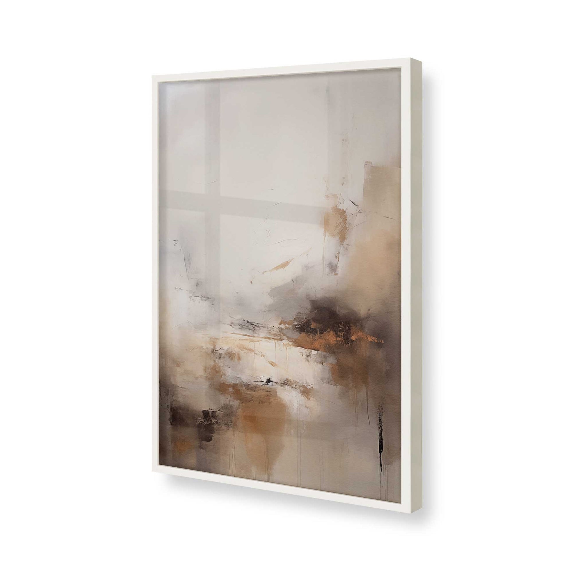 [Color:Opaque White], Picture of art in a Opaque White frame of the corner