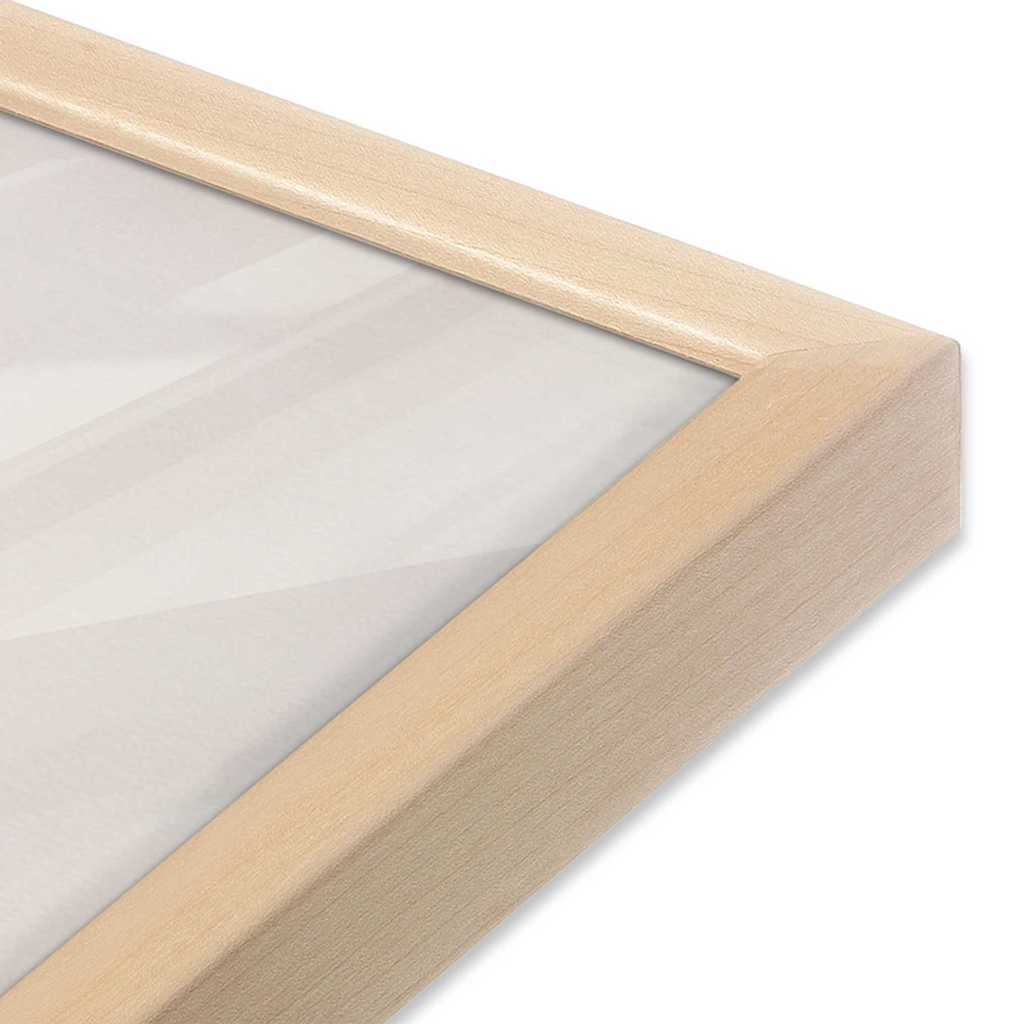 [Color:Raw Maple], Picture of art in a Raw Maple frame at an angle