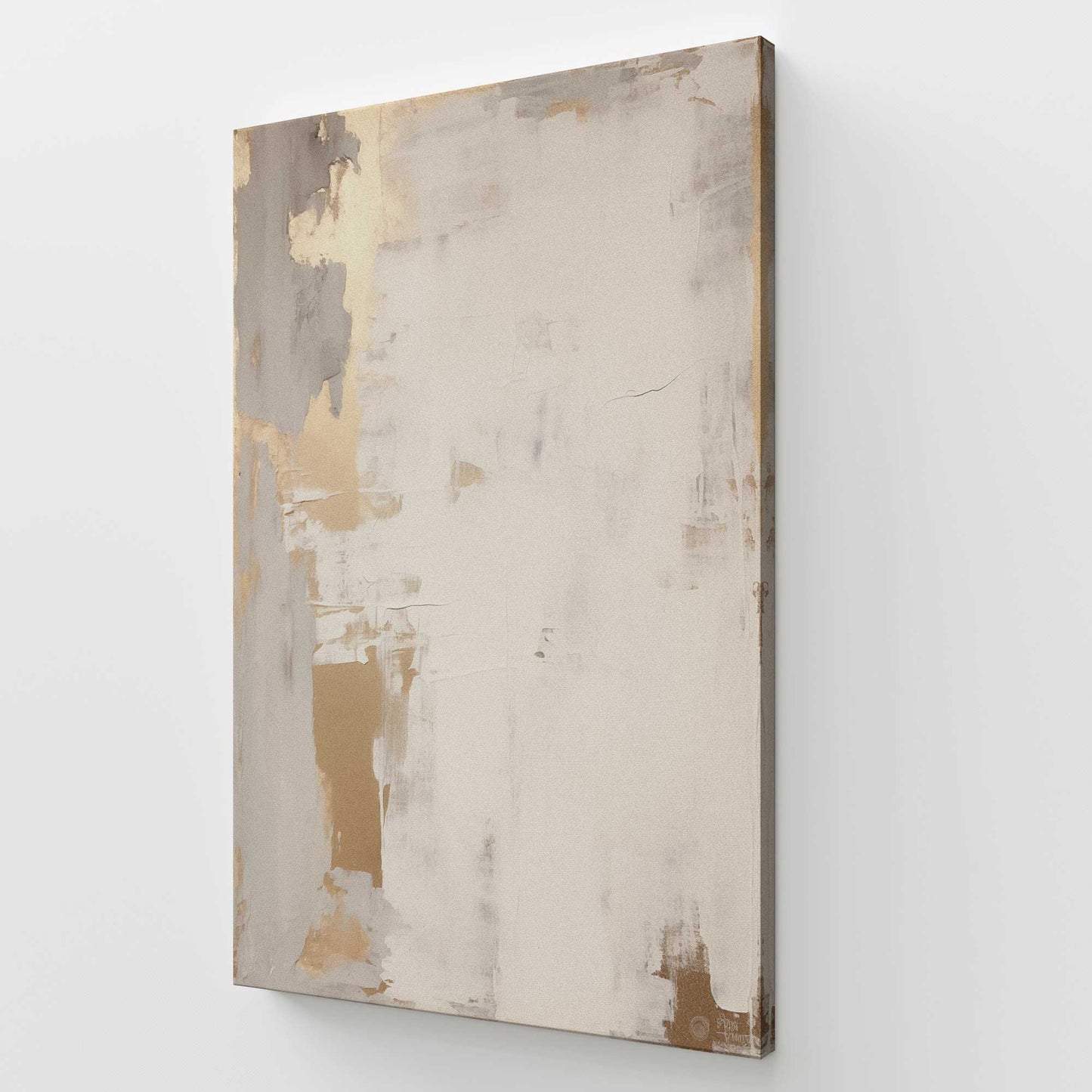 [Color:Stretched Canvas], Picture of art at an angle