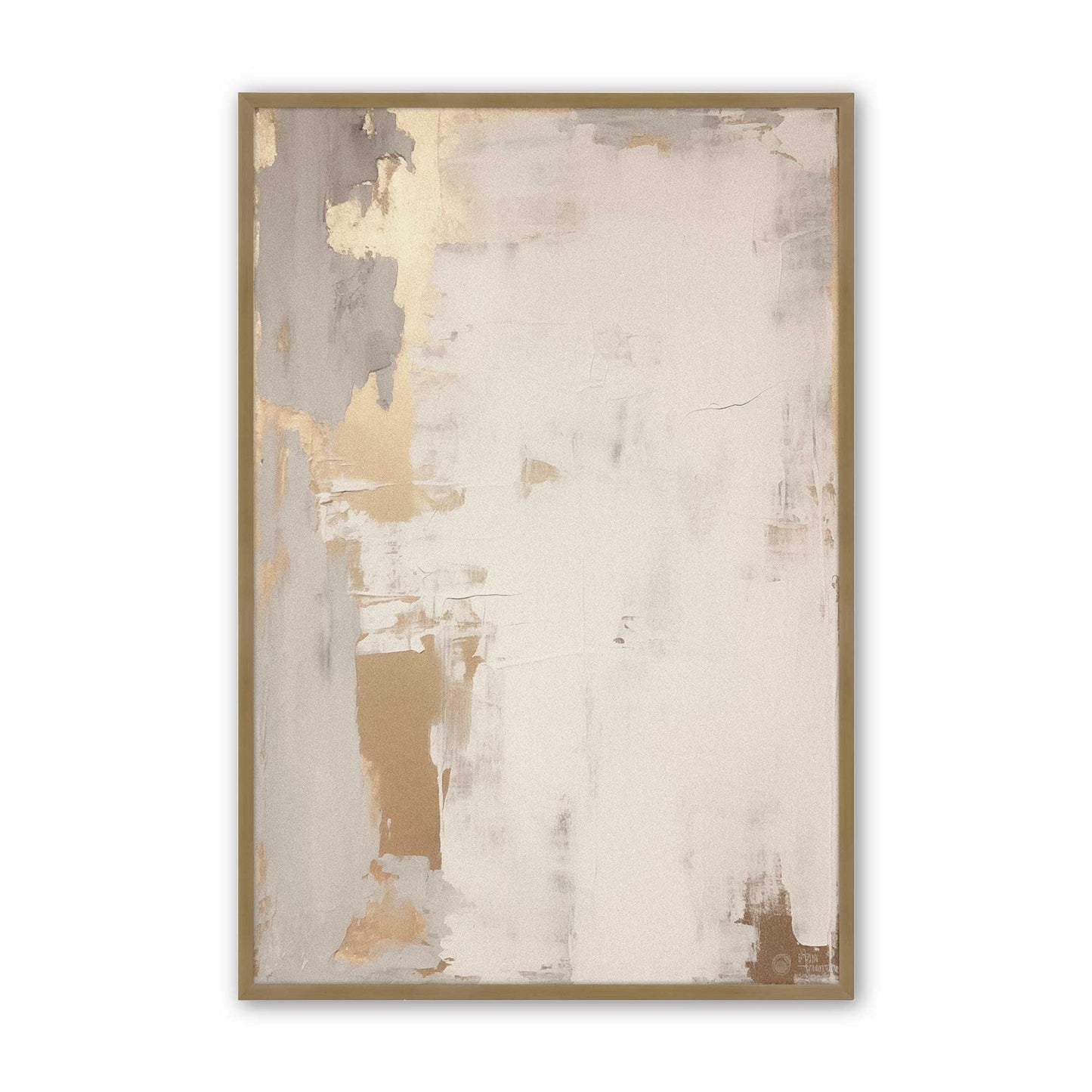 [Color:Brushed Gold], Picture of art in a Brushed Gold frame