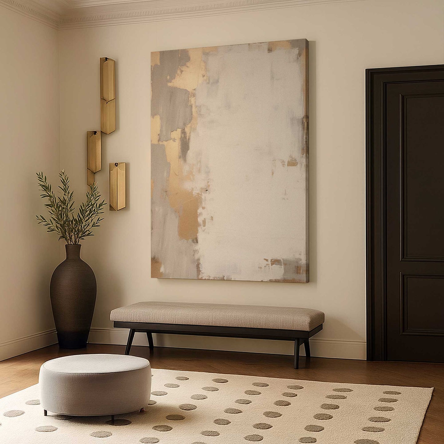 [Color:Stretched Canvas], Picture of art in a room