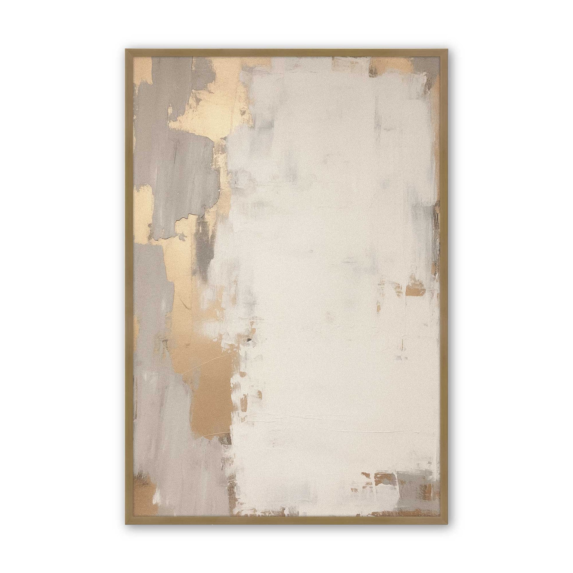 [Color:Brushed Gold], Picture of art in a Brushed Gold frame