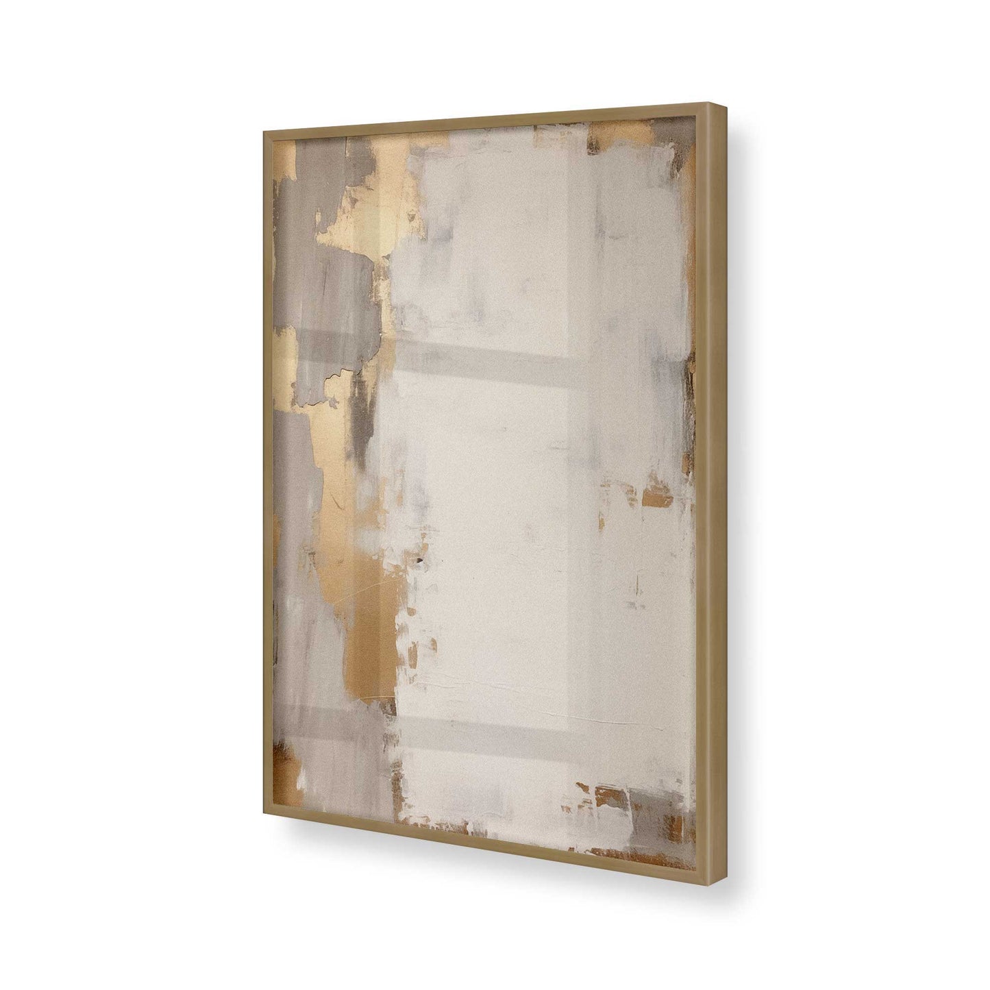 [Color:Brushed Gold], Picture of art in a Brushed Gold frame of the corner