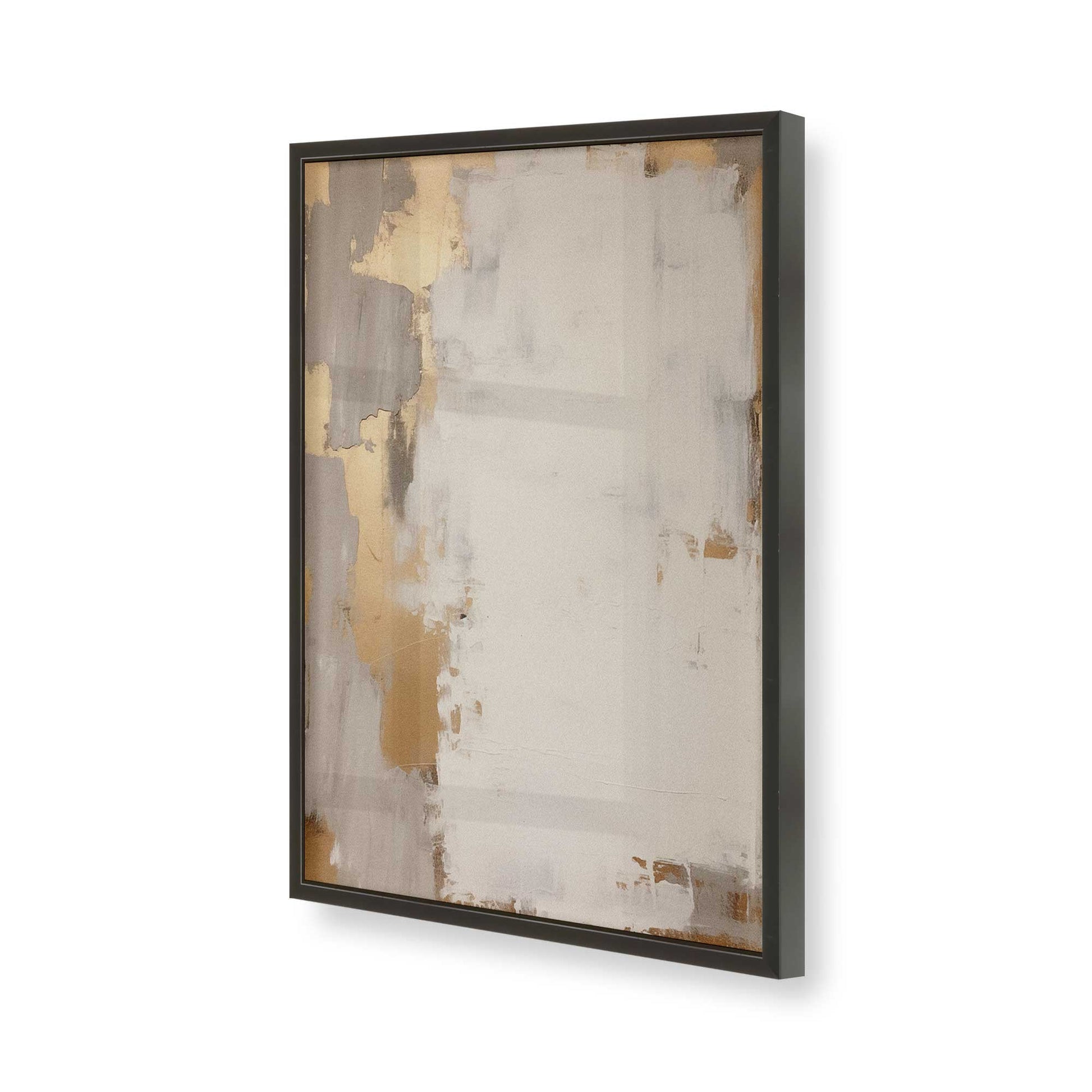 [Color:Satin Black], Picture of art in a Satin Black frame of the corner