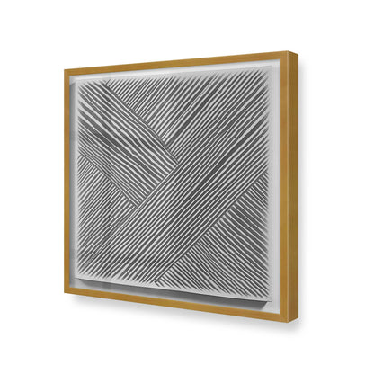 [Color:Polished Gold], Picture of art in a Polished Gold frame at an angle