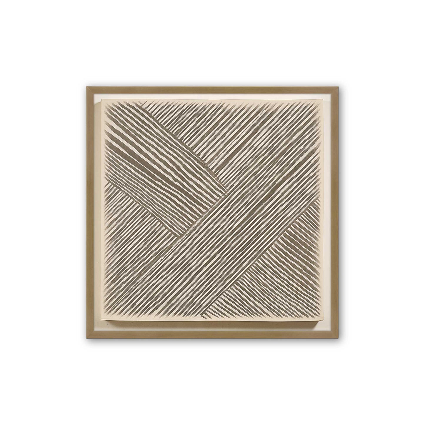 [Color:Brushed Gold], Picture of art in a Brushed Gold frame