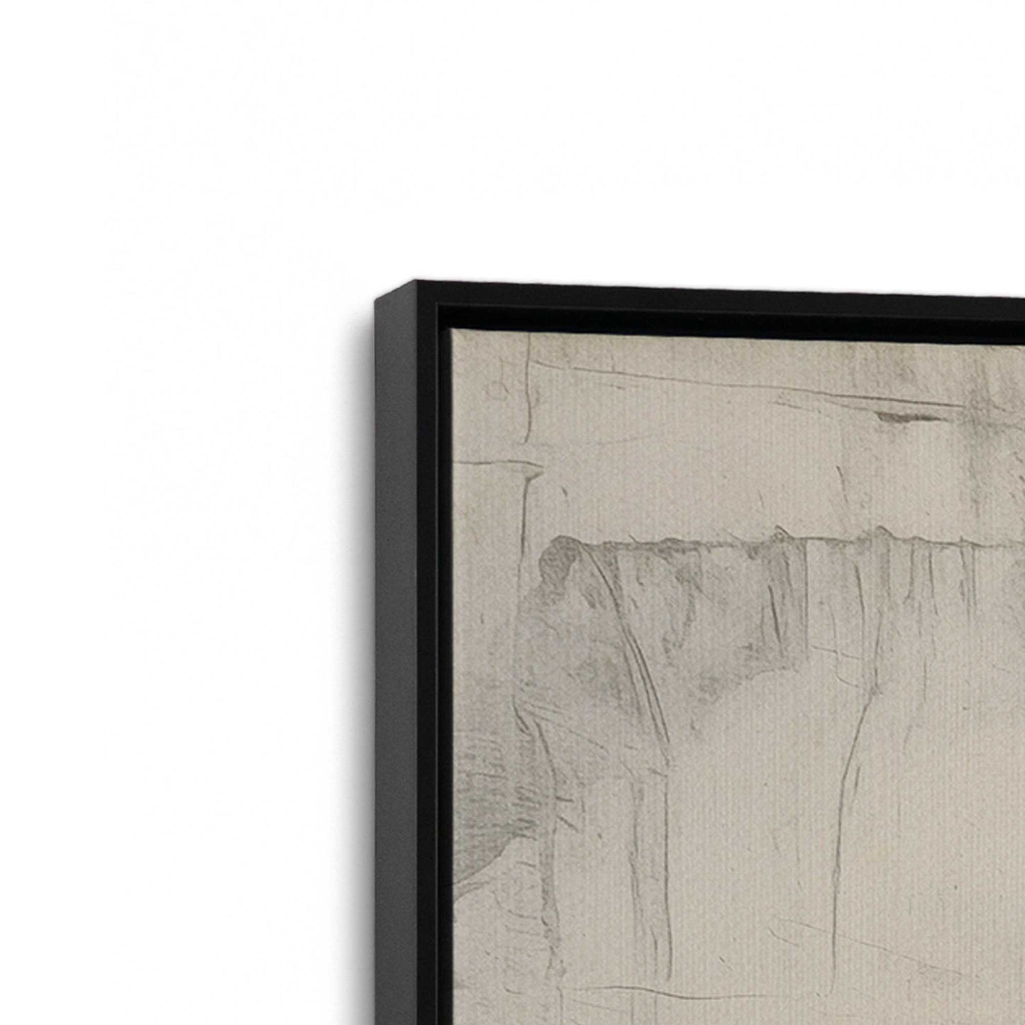 [Color:Satin Black], Picture of art in a Satin Black frame at an angle