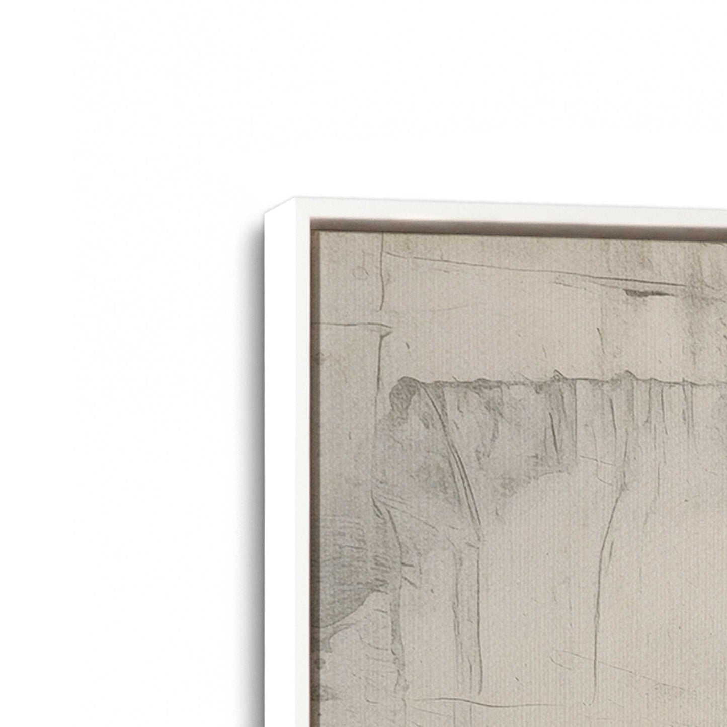 [Color:Opaque White], Picture of art in a White frame at an angle