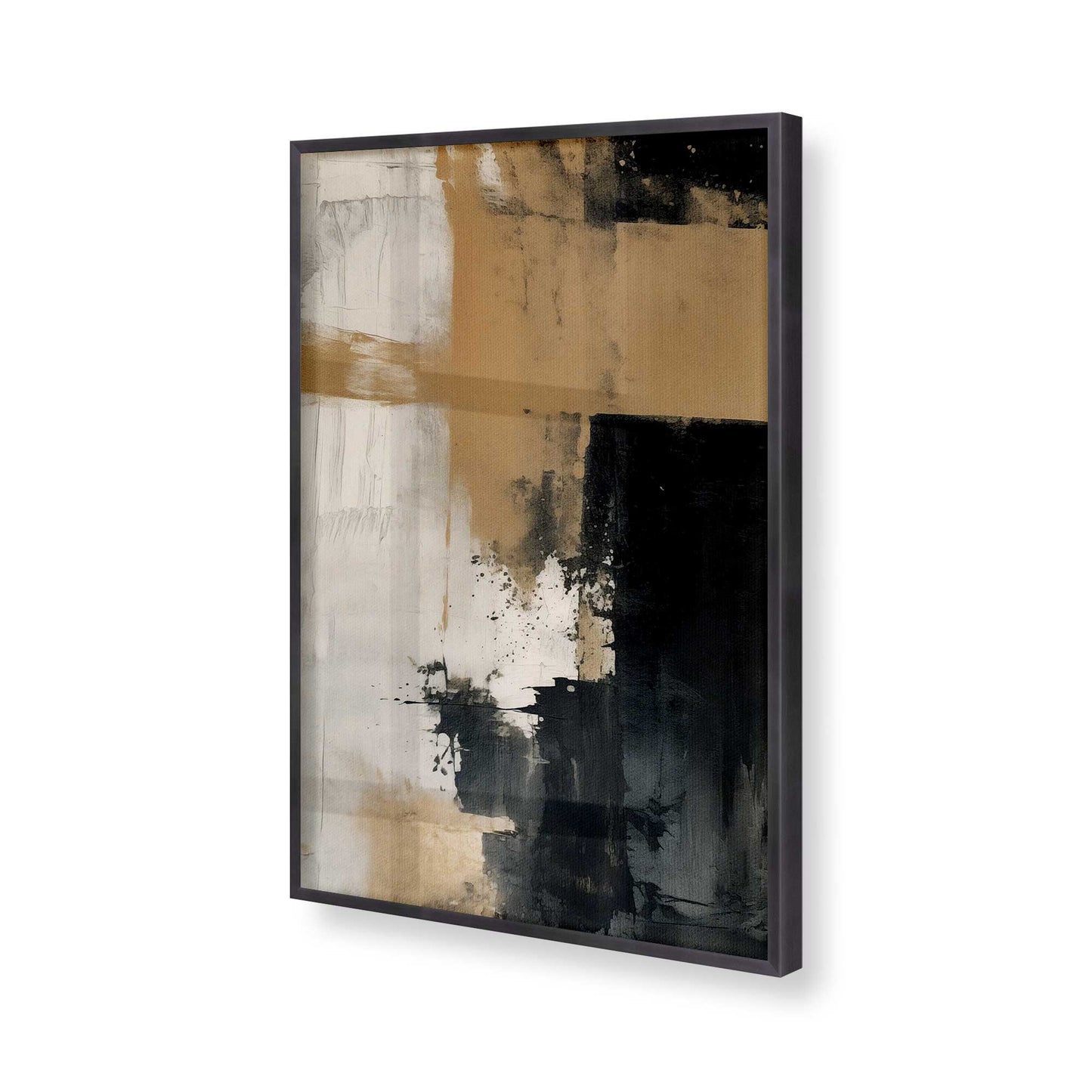 [Color:Weathered Zinc], Picture of art in a Weathered Zinc frame of the corner