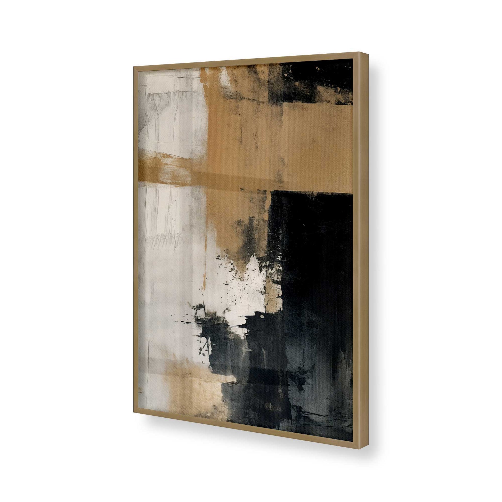 [Color:Brushed Gold], Picture of art in a Brushed Gold frame of the corner