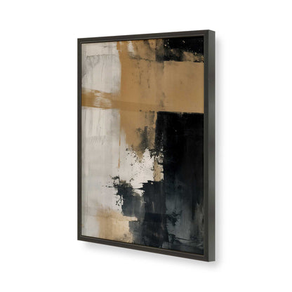 [Color:Satin Black], Picture of art in a Satin Black frame of the corner