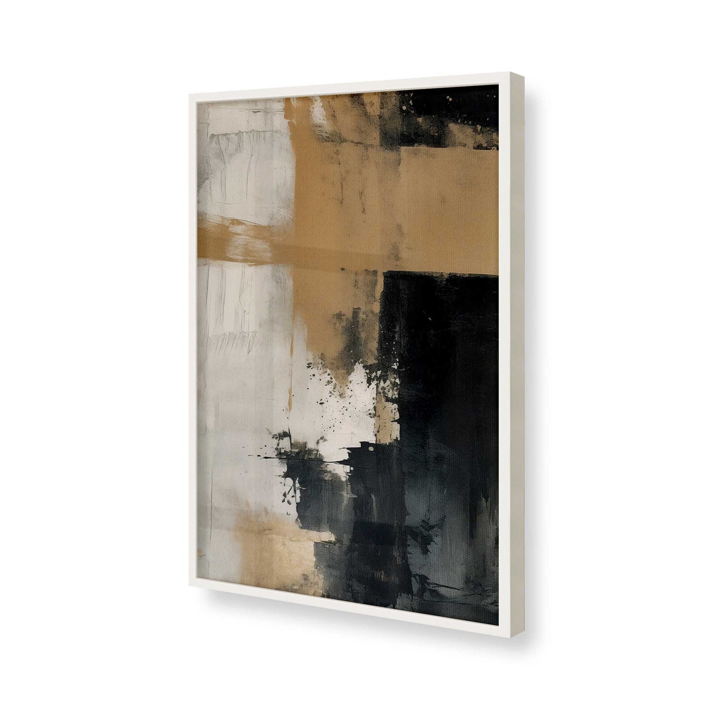 [Color:Opaque White], Picture of art in a Opaque White frame of the corner