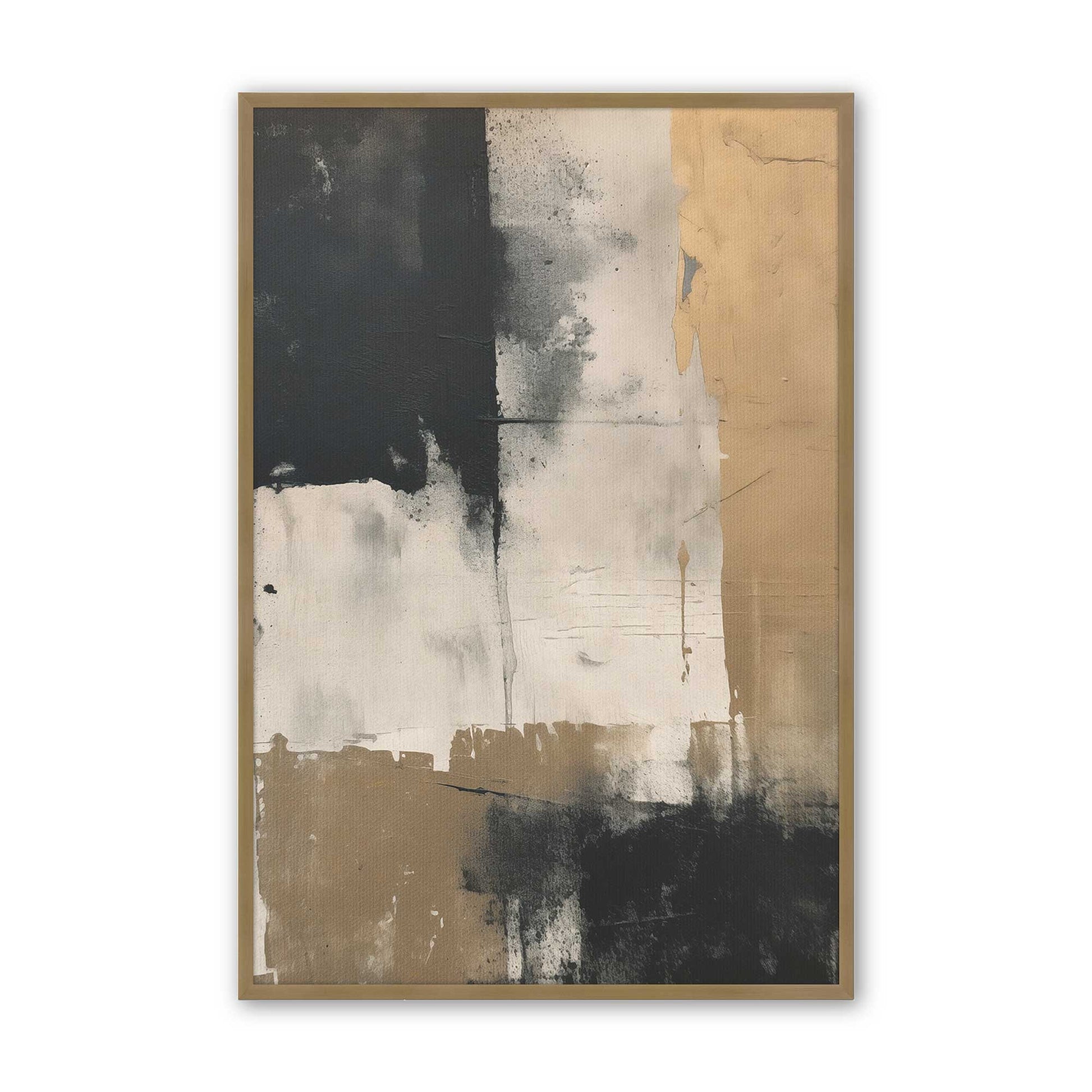 [Color:Brushed Gold], Picture of art in a Brushed Gold frame