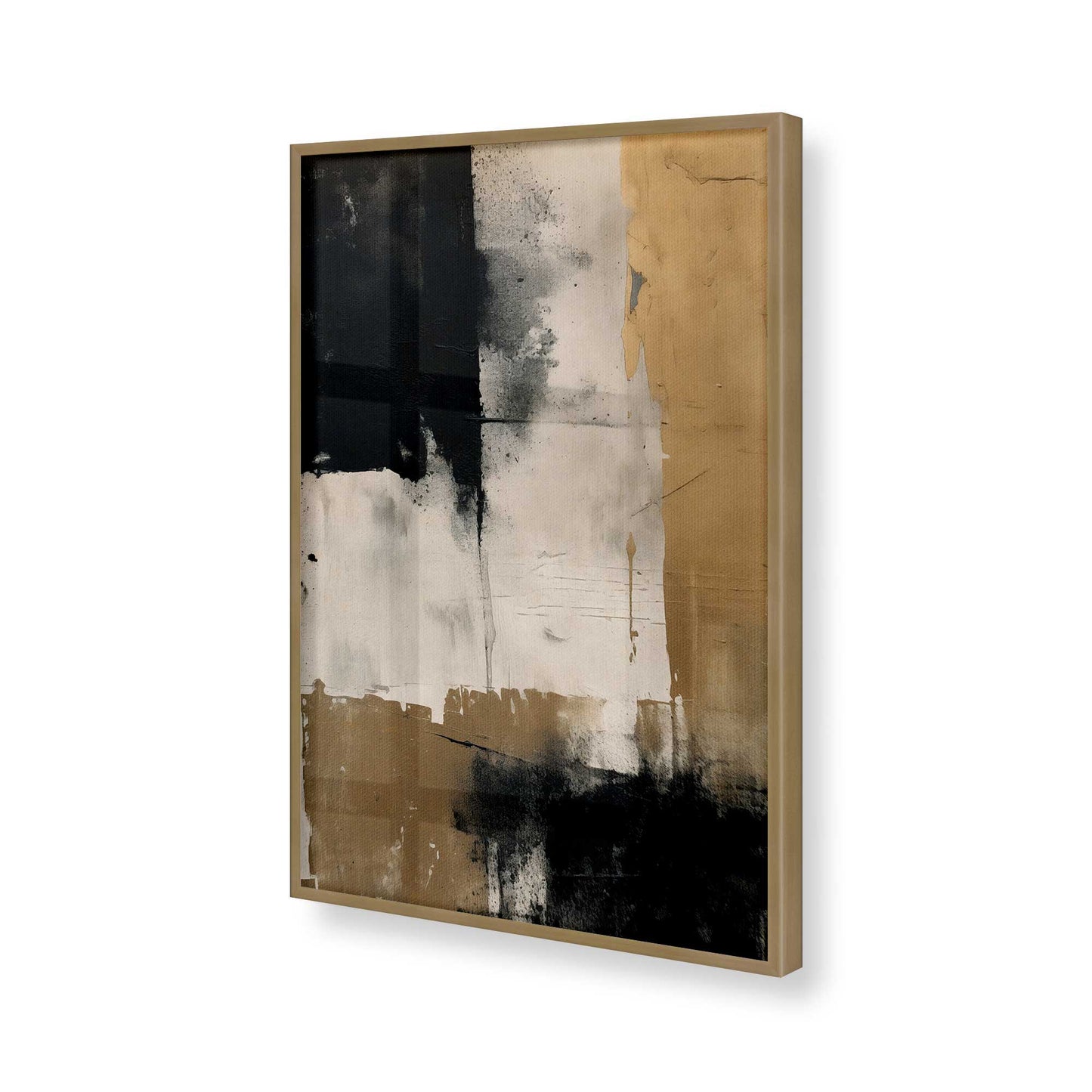 [Color:Brushed Gold], Picture of art in a Brushed Gold frame of the corner