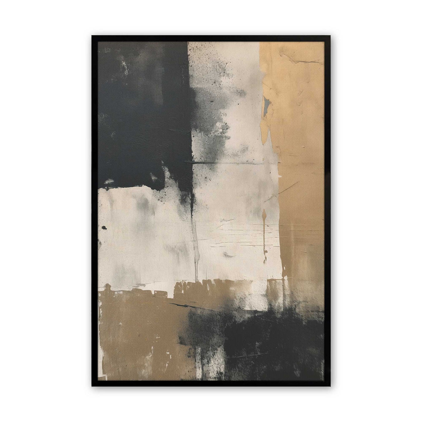 [Color:Satin Black], Picture of art in a Satin Black frame