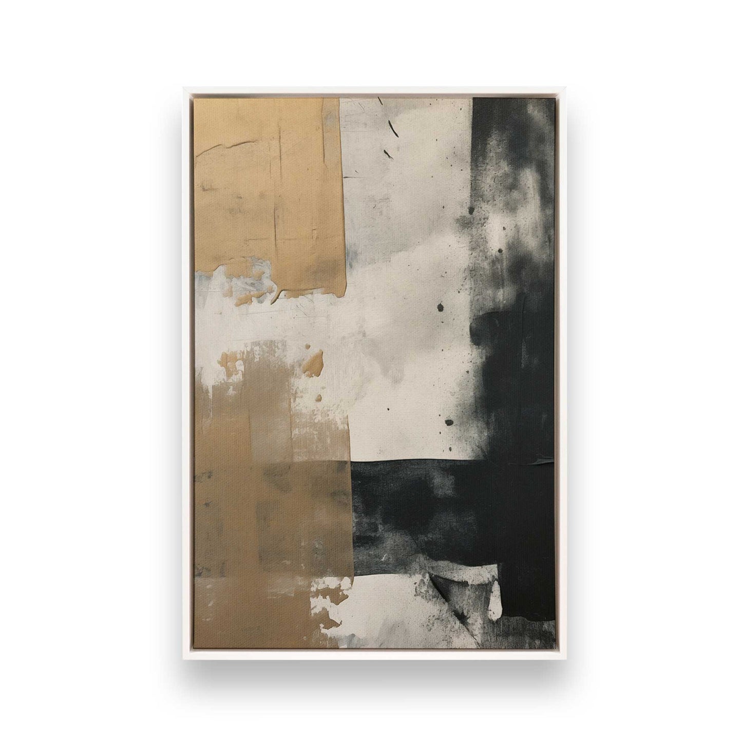 [Color:Opaque White], Picture of art in a White frame