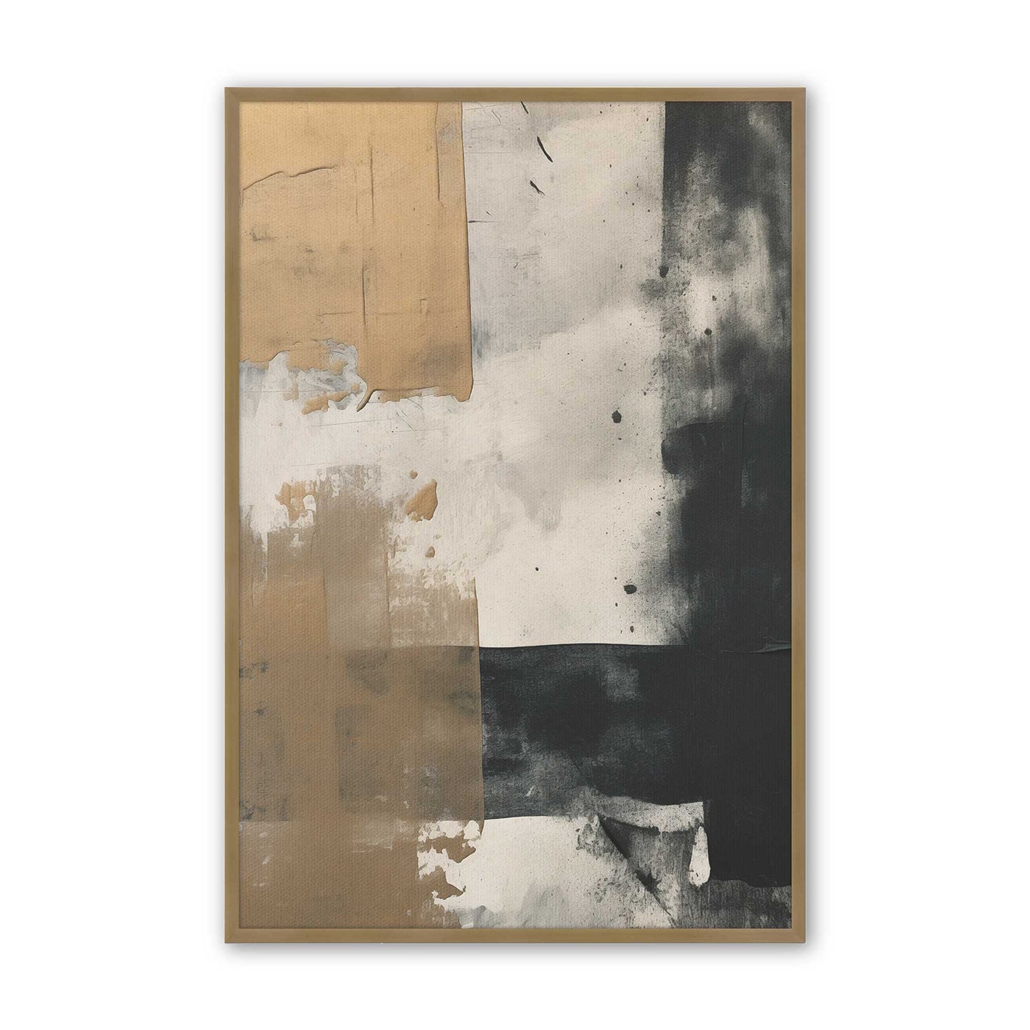 [Color:Brushed Gold], Picture of art in a Brushed Gold frame