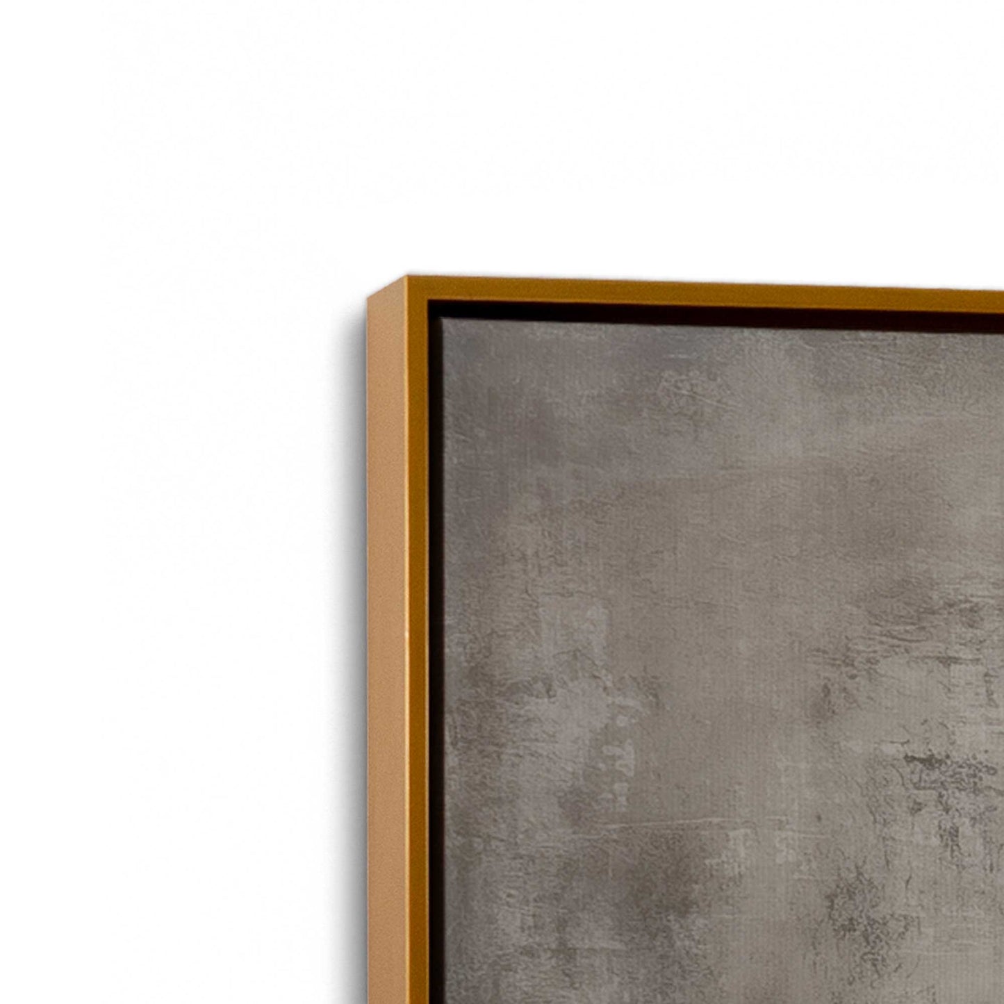 [Color:Polished Gold], Picture of art in a Polished Gold frame at an angle