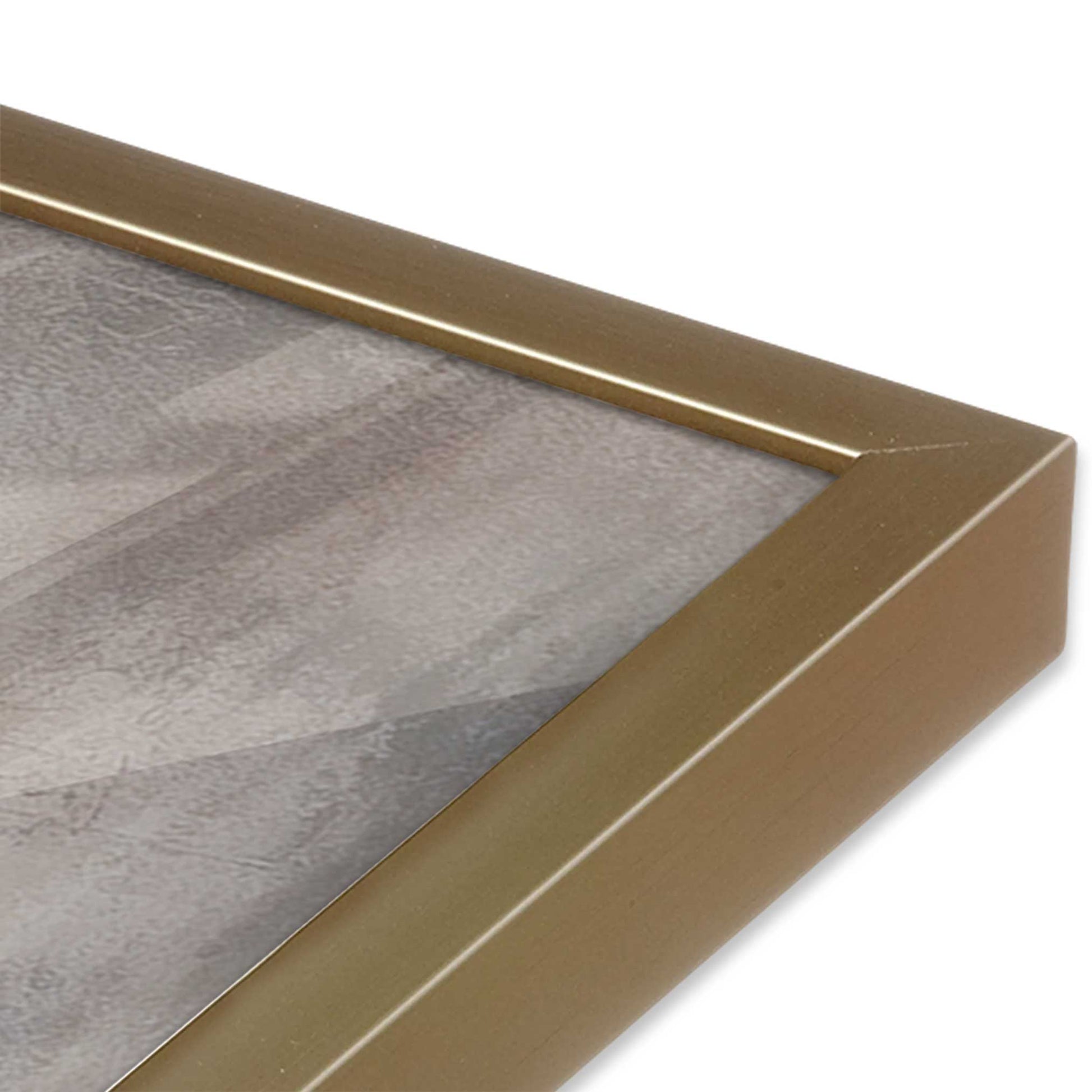 [Color:Brushed Gold], Picture of art in a Brushed Gold frame of the corner