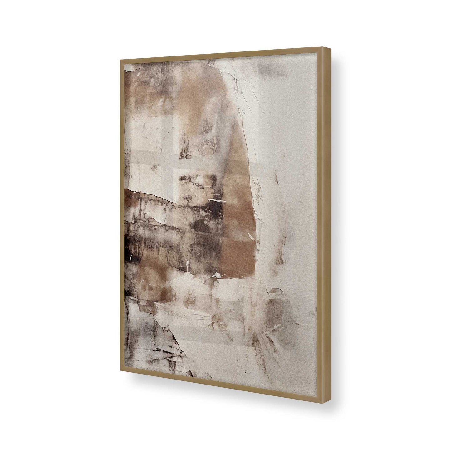 [Color:Brushed Gold], Picture of art in a Brushed Gold frame of the corner