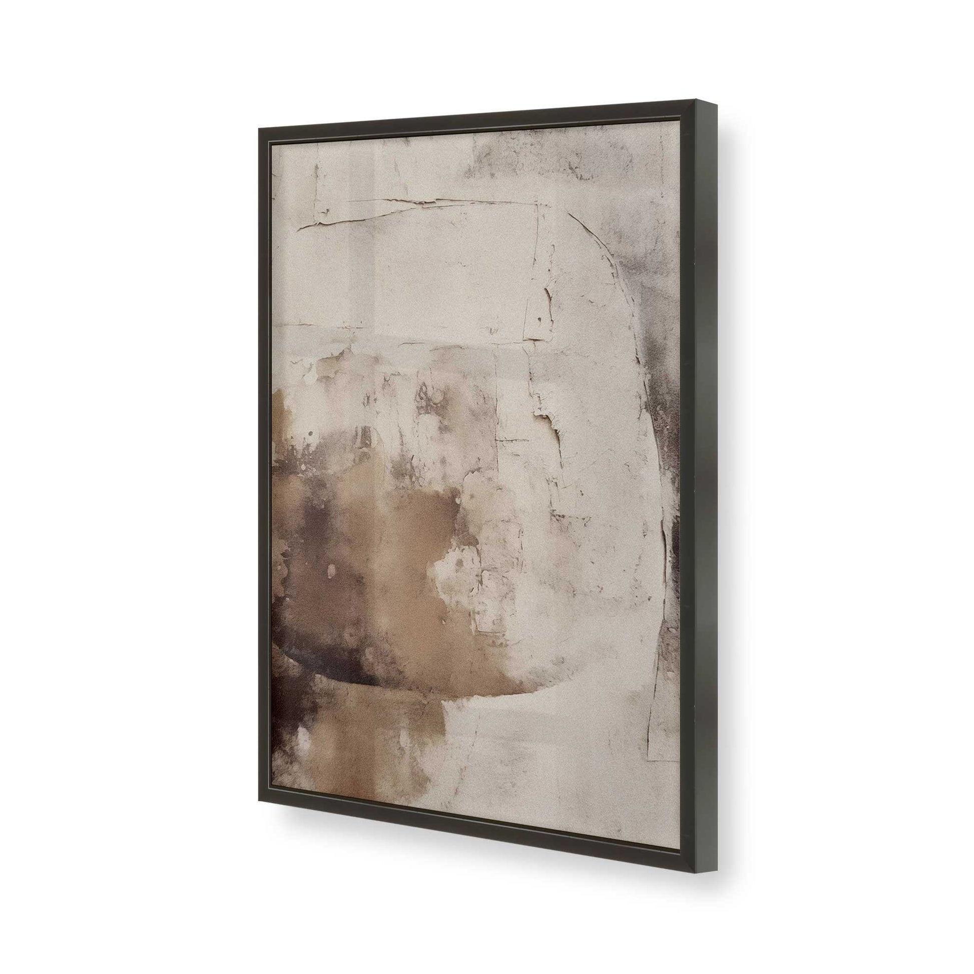 [Color:Satin Black], Picture of art in a Satin Black frame of the corner