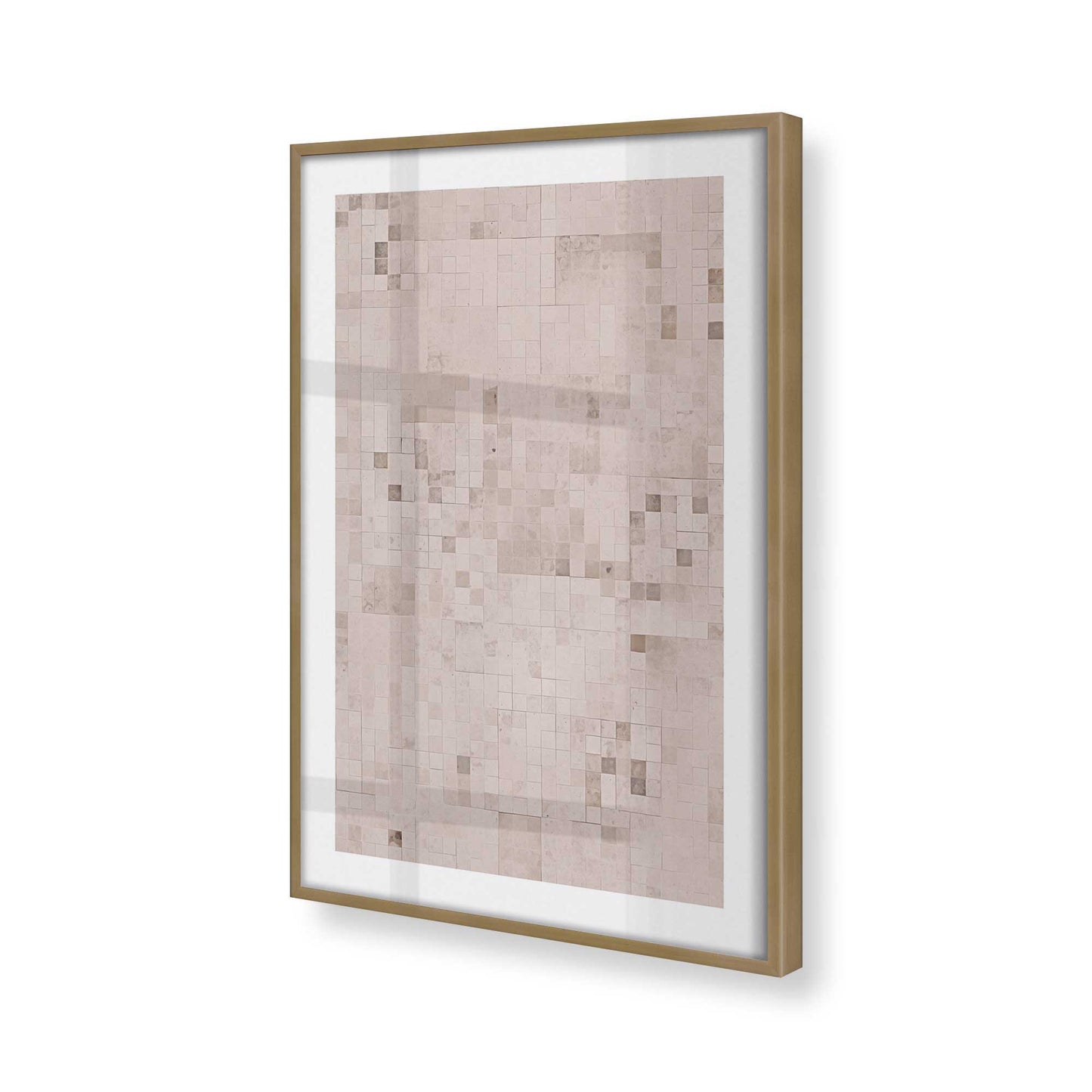 [Color:Brushed Gold], Picture of art in a Brushed Gold frame of the corner