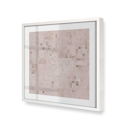 [Color:Opaque White], Picture of art in a Opaque White frame at an angle