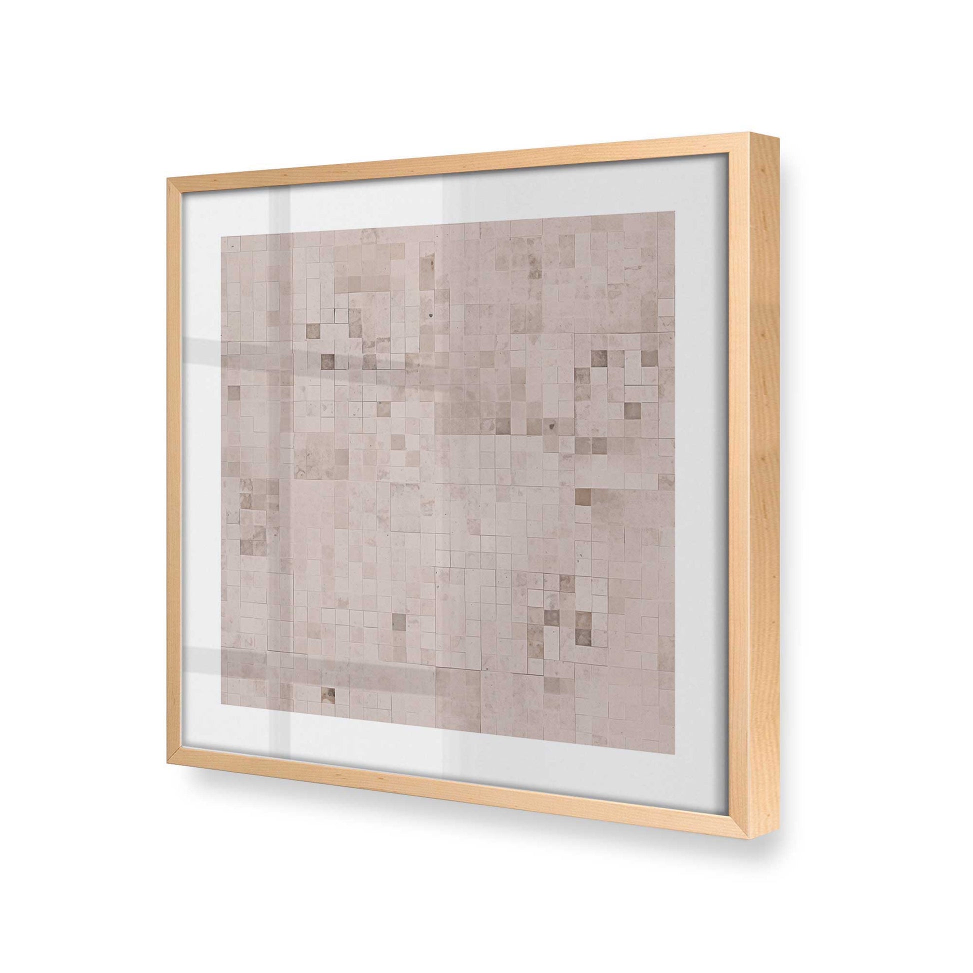 [Color:Raw Maple], Picture of art in a Raw Maple frame at an angle