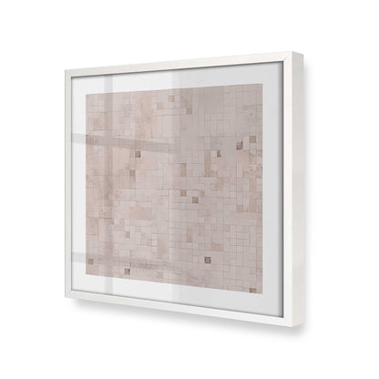 [Color:Opaque White], Picture of art in a Opaque White frame at an angle