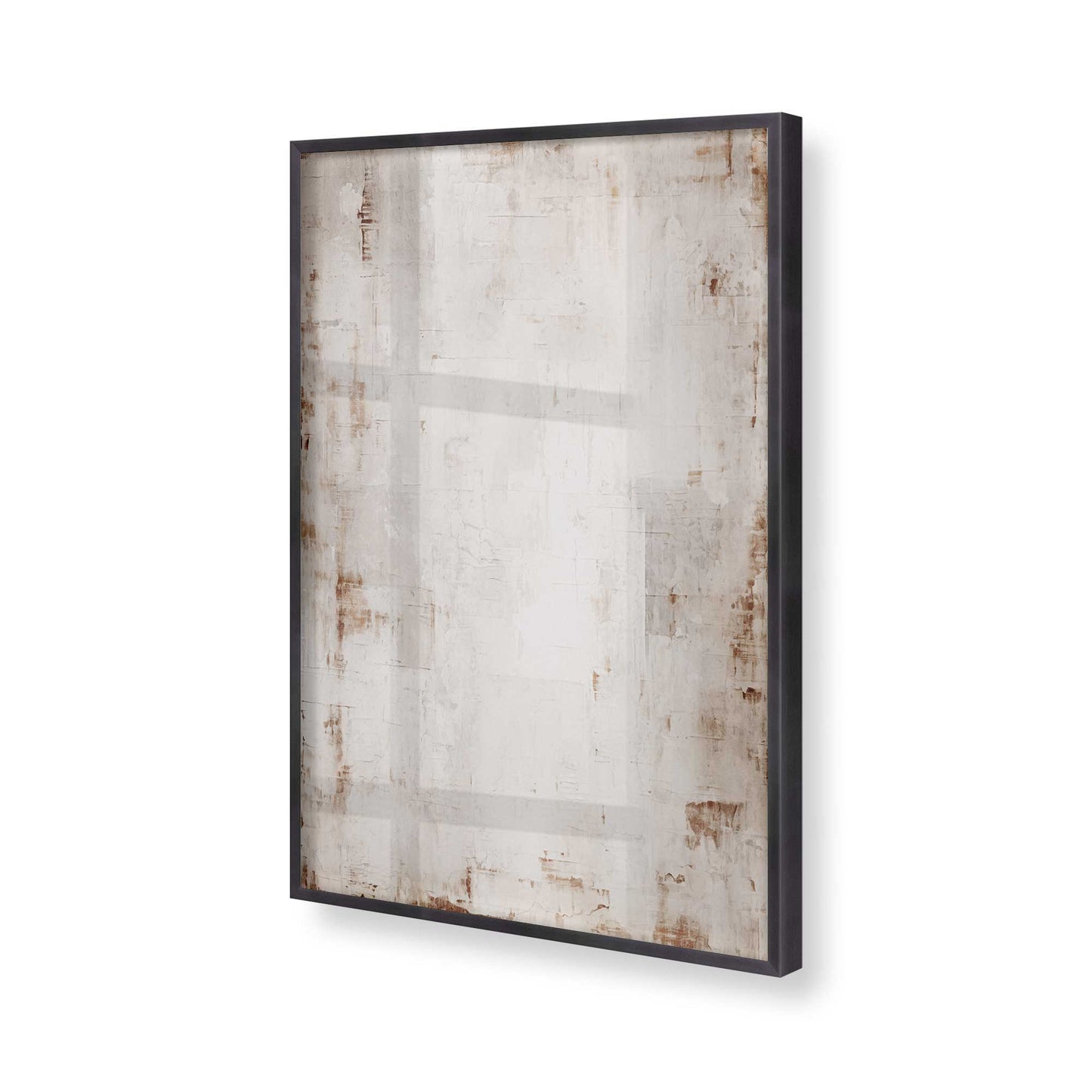 [Color:Weathered Zinc], Picture of art in a Weathered Zinc frame of the corner