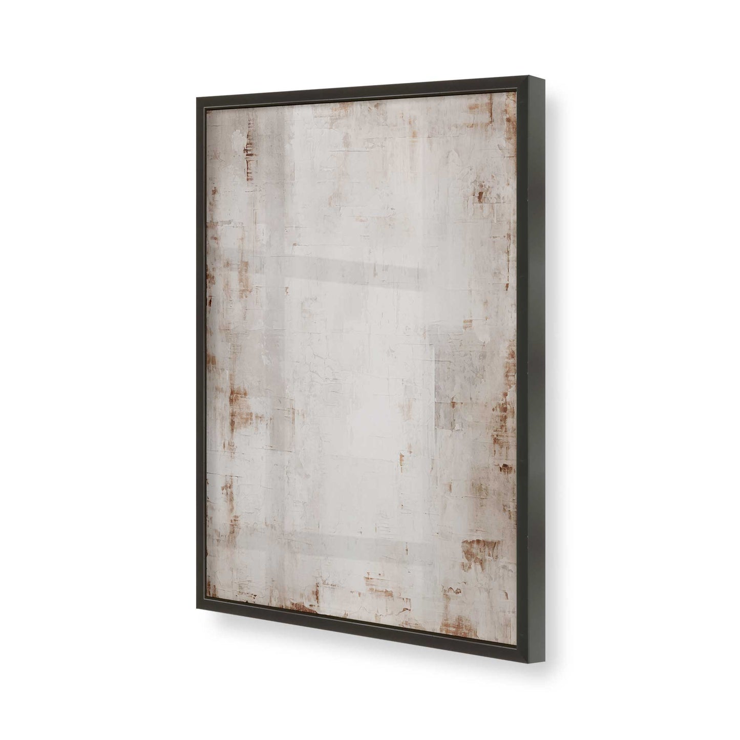 [Color:Satin Black], Picture of art in a Satin Black frame of the corner