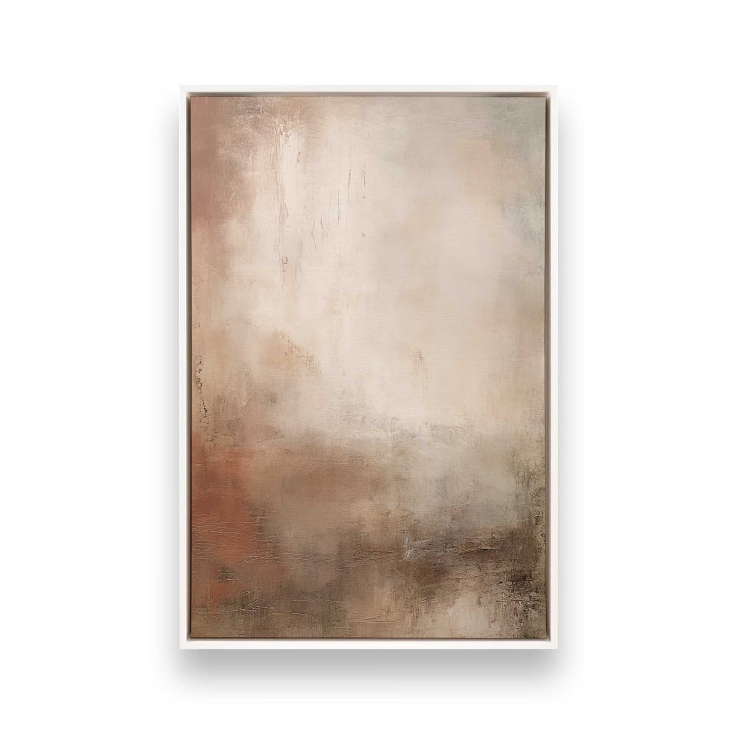 [Color:Opaque White], Picture of art in a White frame