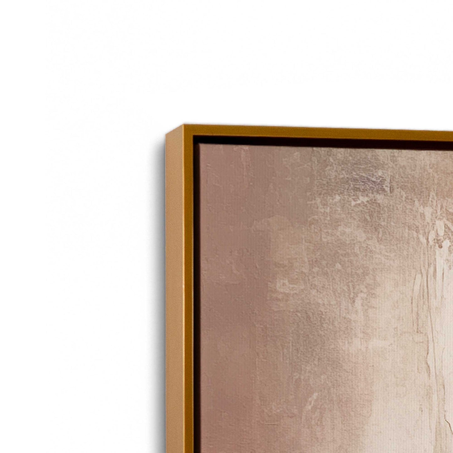 [Color:Polished Gold], Picture of art in a Polished Gold frame at an angle