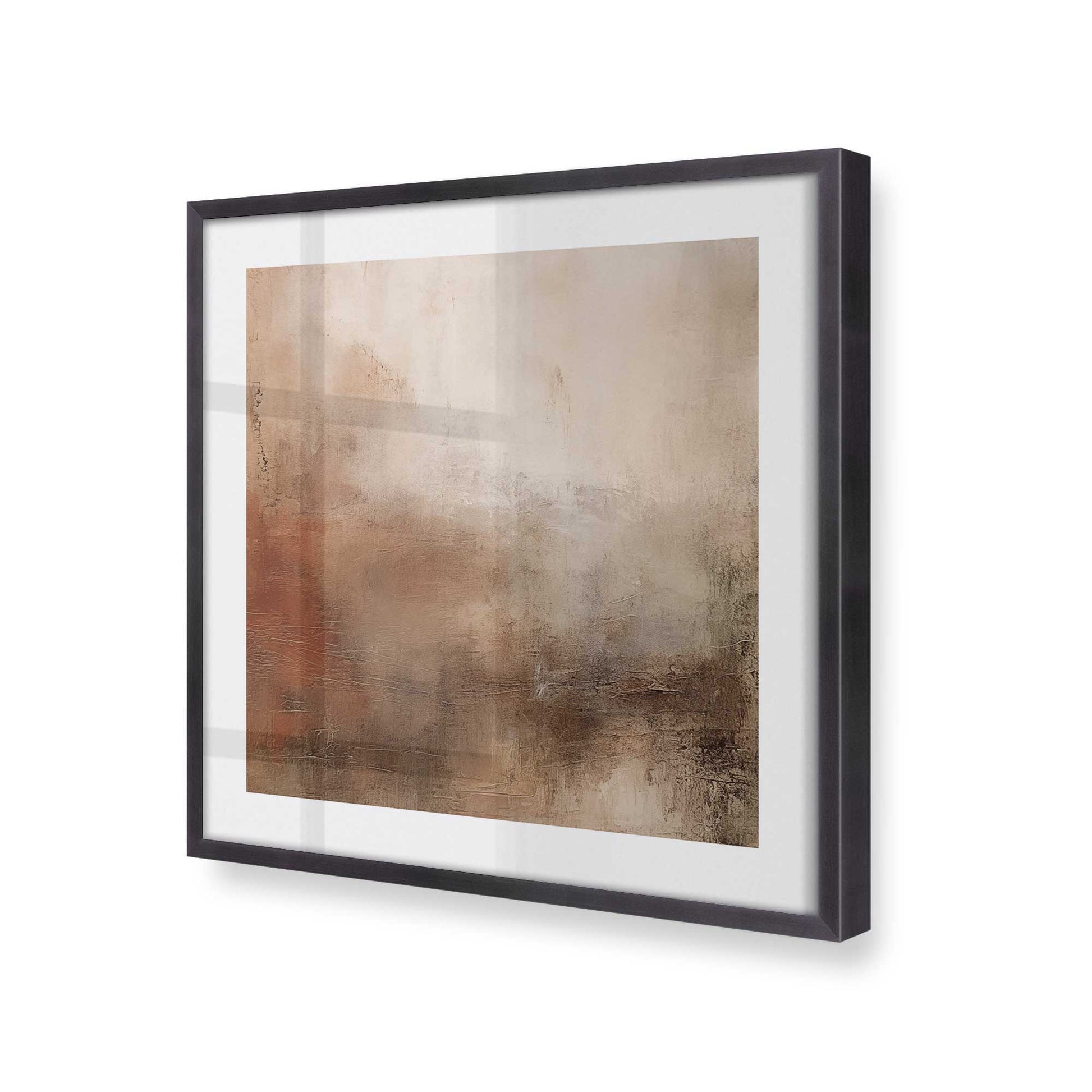 [Color:Weathered Zinc], Picture of art in a Weathered Zinc frame at an angle